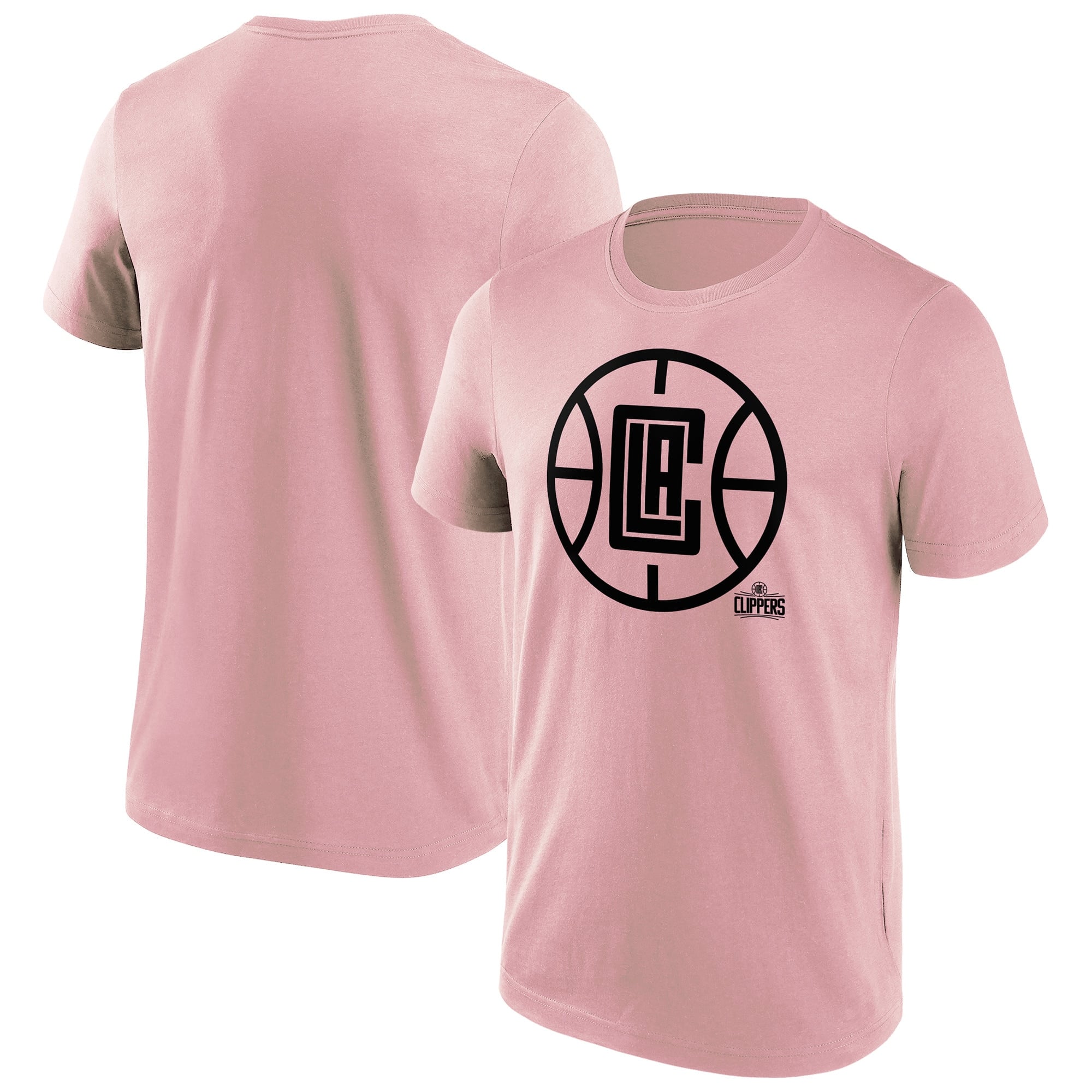 T-shirt con logo a colori alla moda con marchio Los Angeles Clippers Fanatics - Uomo