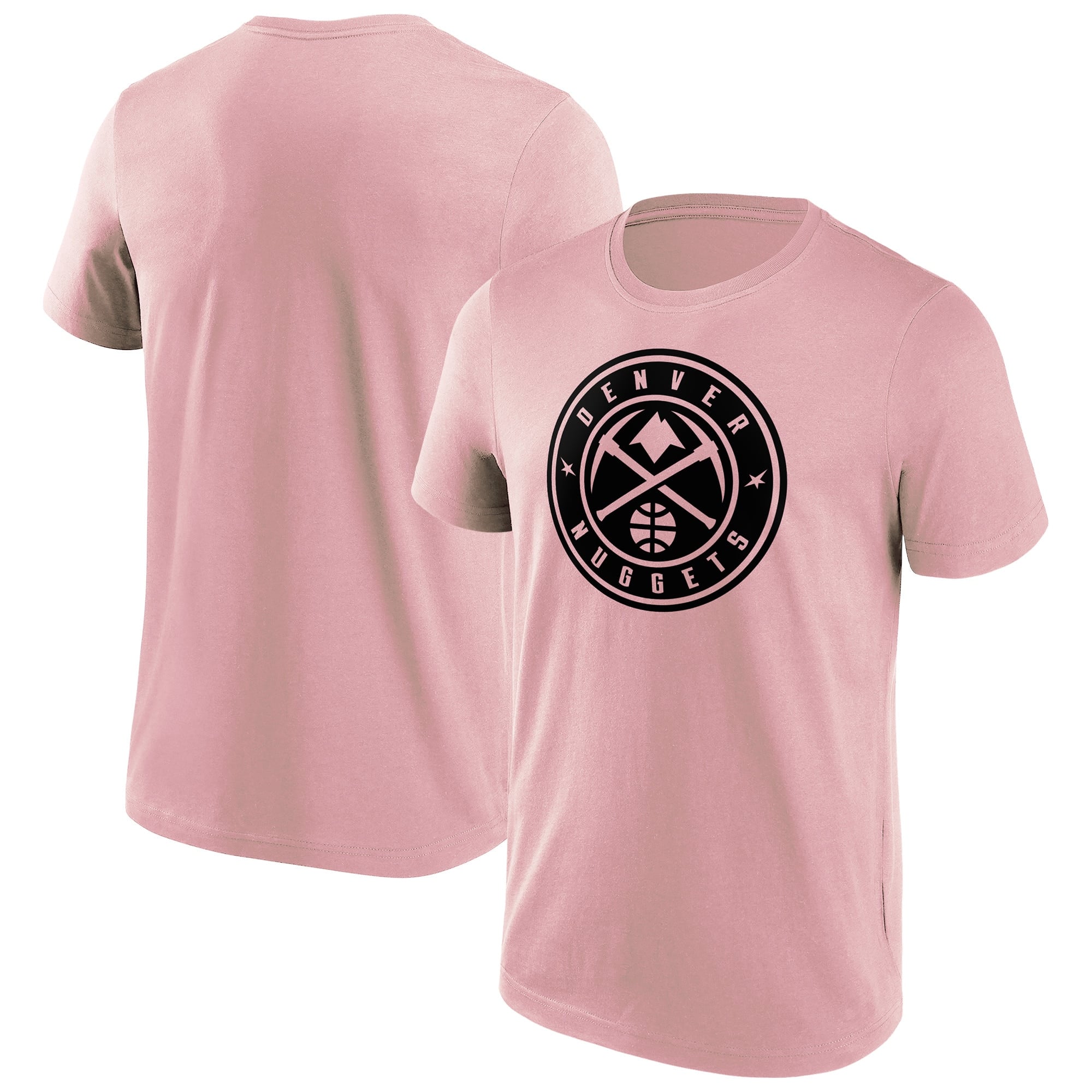 T-shirt con logo a colori alla moda con marchio Denver Nuggets Fanatics - Uomo