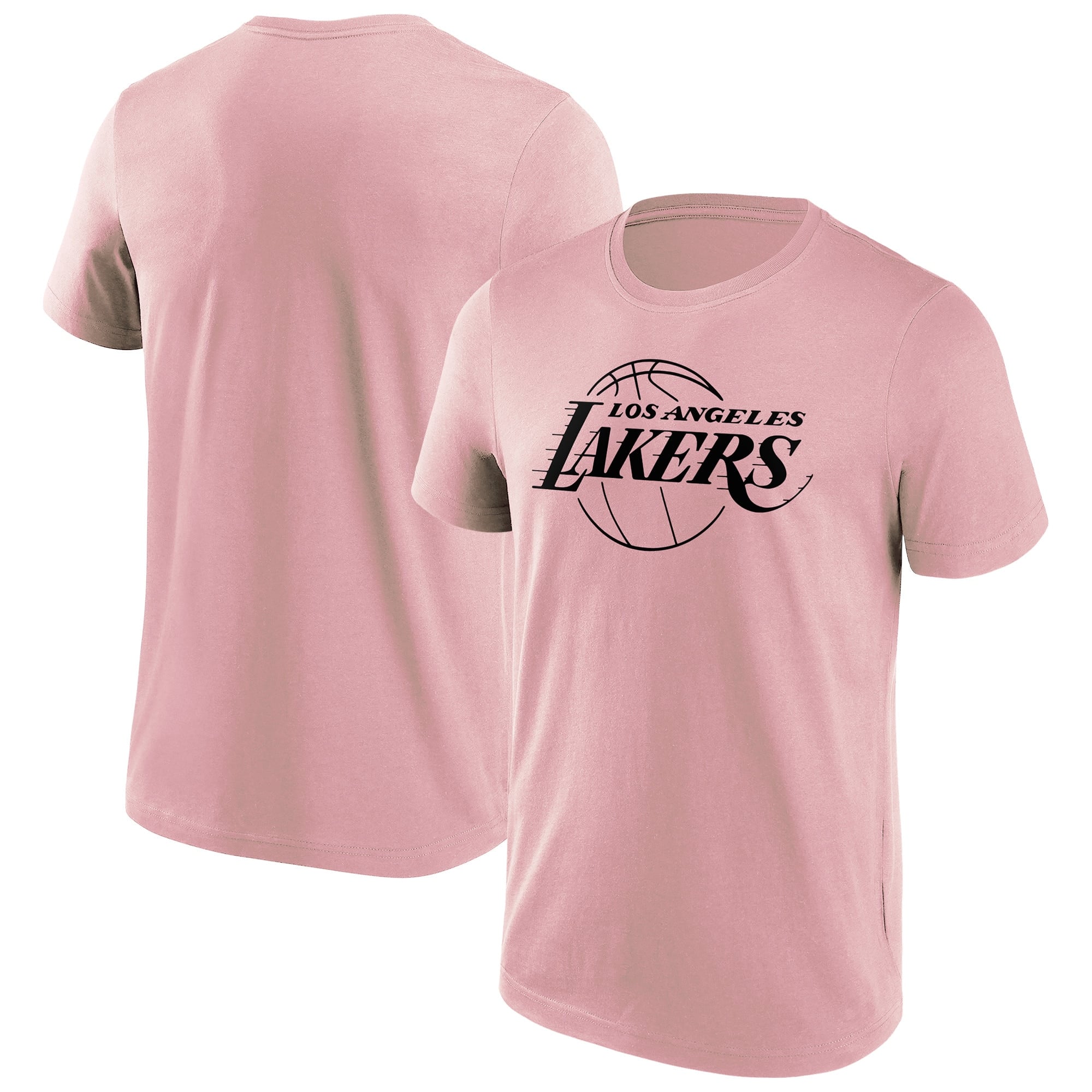 T-shirt con logo a colori alla moda con marchio Los Angeles Lakers Fanatics - Uomo
