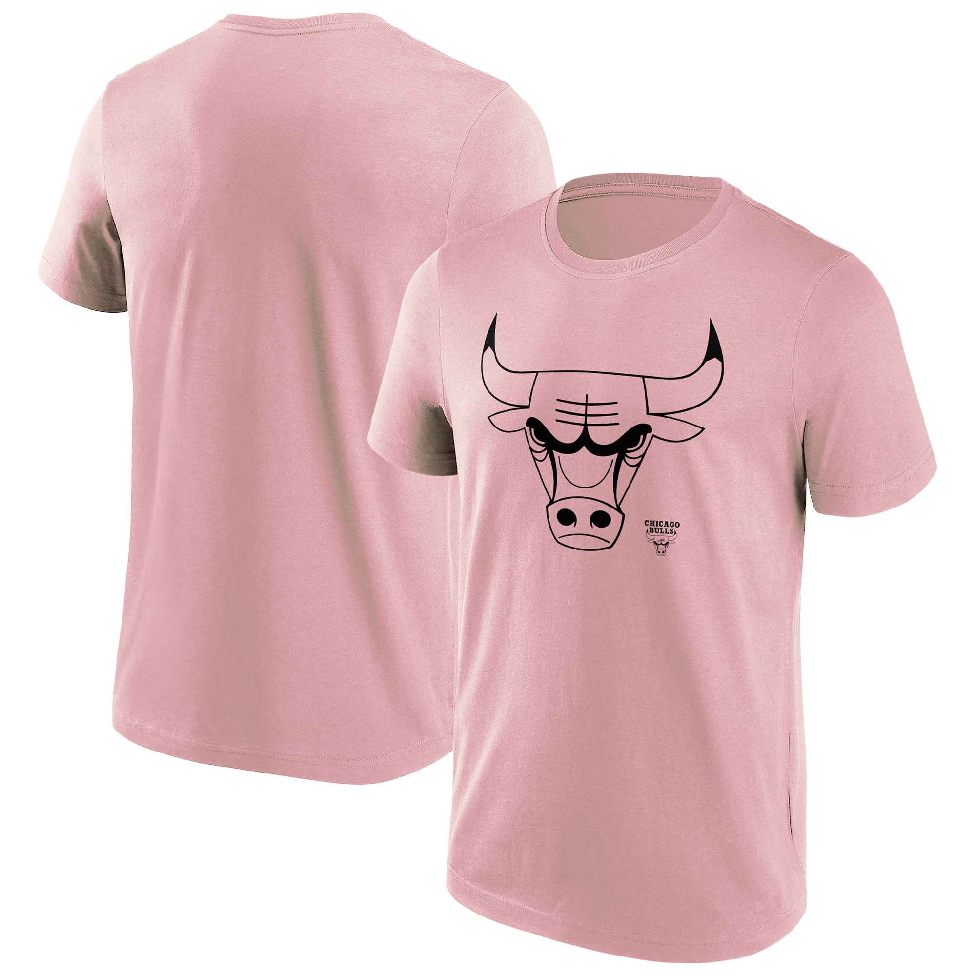 T-shirt con logo a colori alla moda con marchio Chicago Bulls Fanatics - Uomo