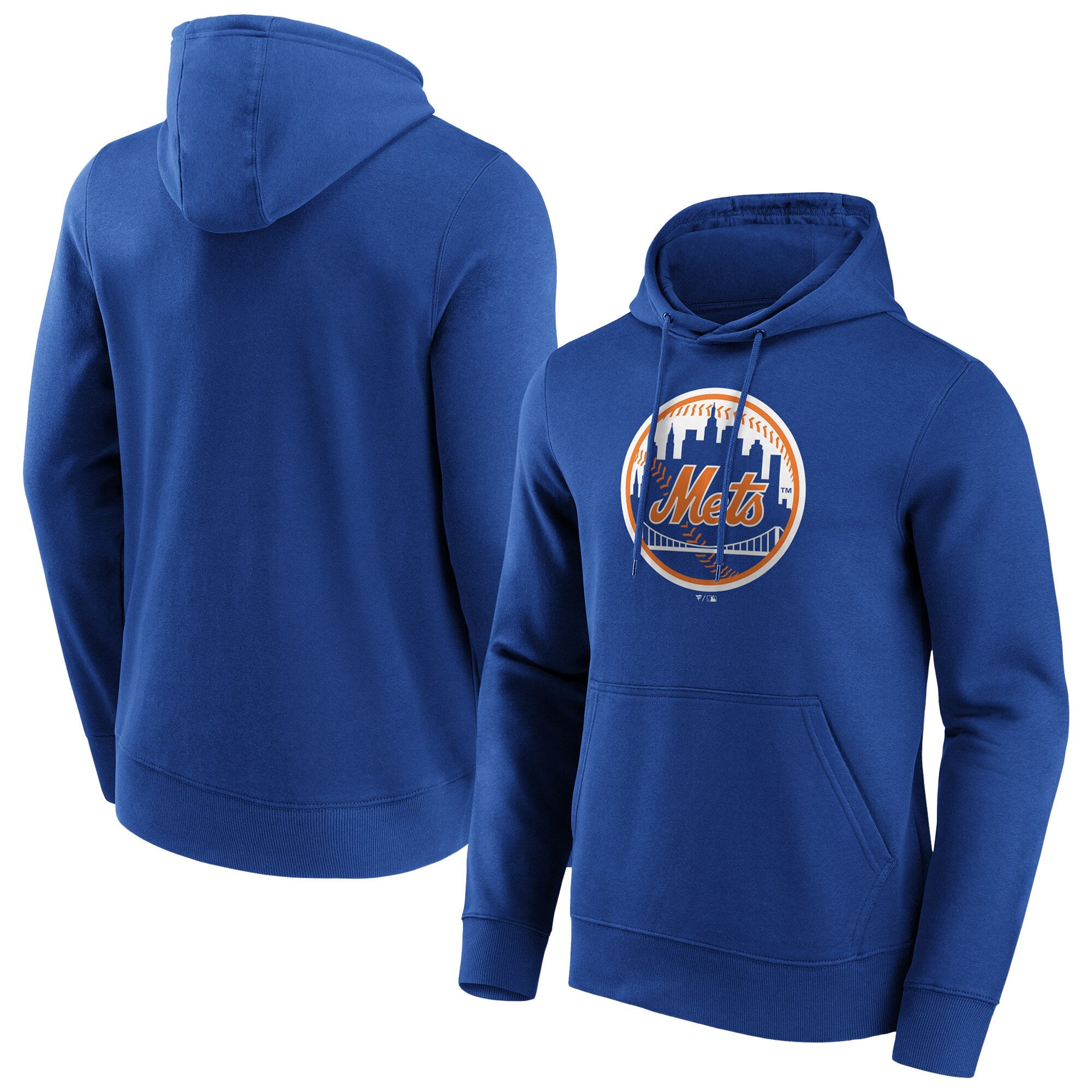 Felpa con cappuccio grafica con iconico logo a colori primari dei New York Mets - Uomo