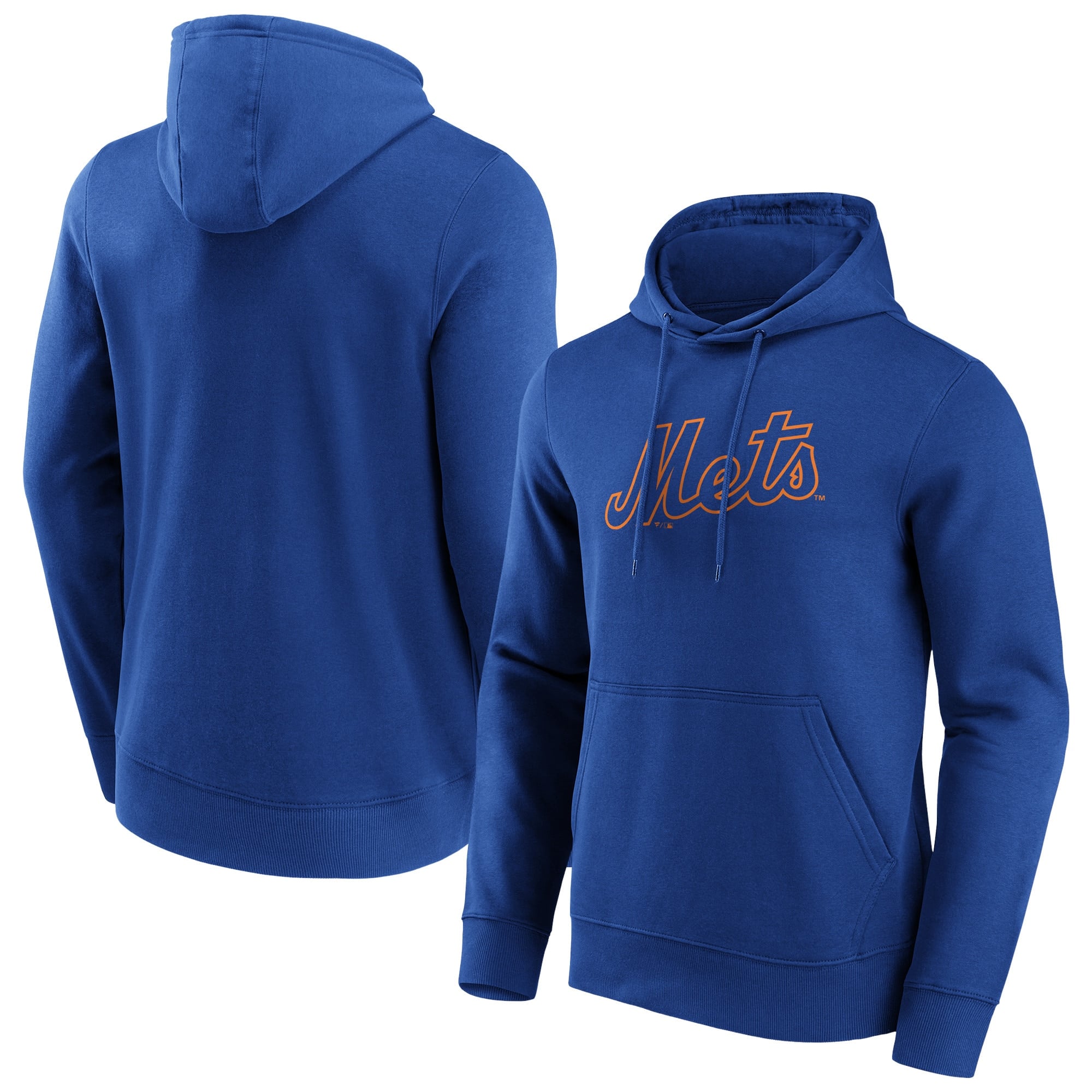 Felpa con cappuccio grafica Iconic Wordmark dei New York Mets - Uomo