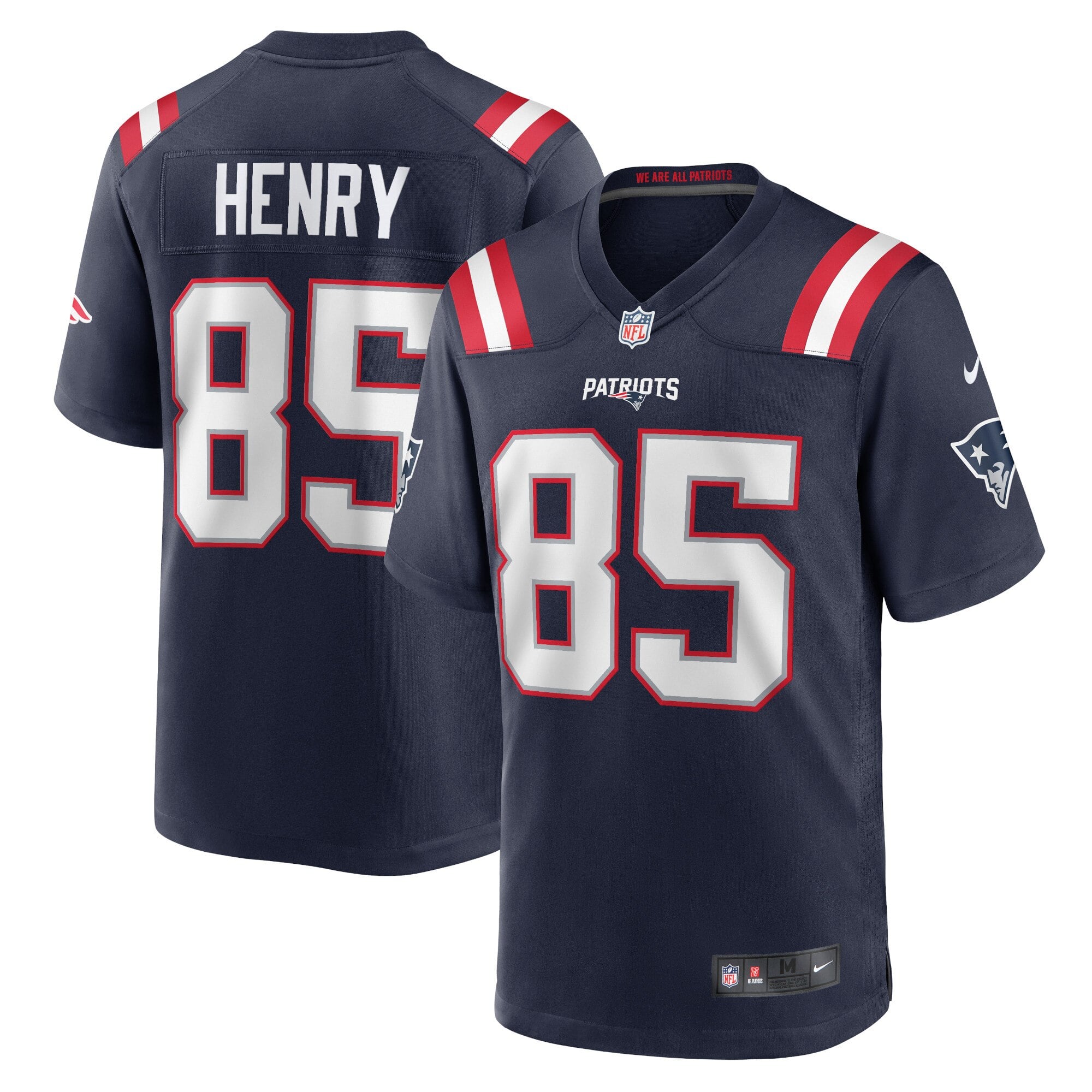Camiseta Nike Game de la 1ª equipación del New England Patriots - Azul marino - Hunter Henry - Hombre