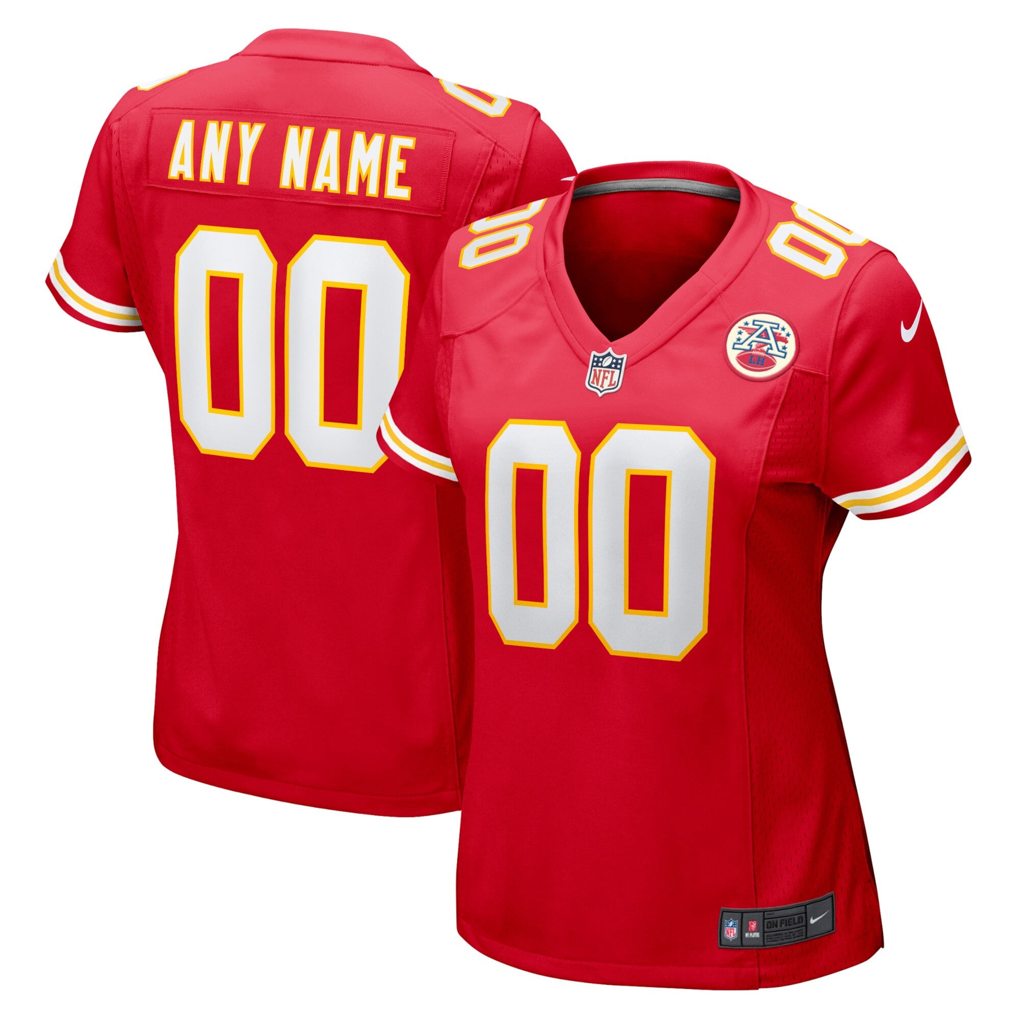 Camiseta Nike Game de la 1ª equipación del Kansas City Chiefs - Rojo - Personalizada - Mujer