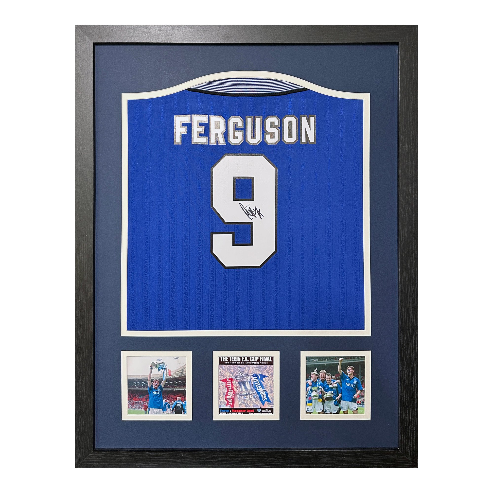 Camicia autografata da Duncan Ferguson - Incorniciato