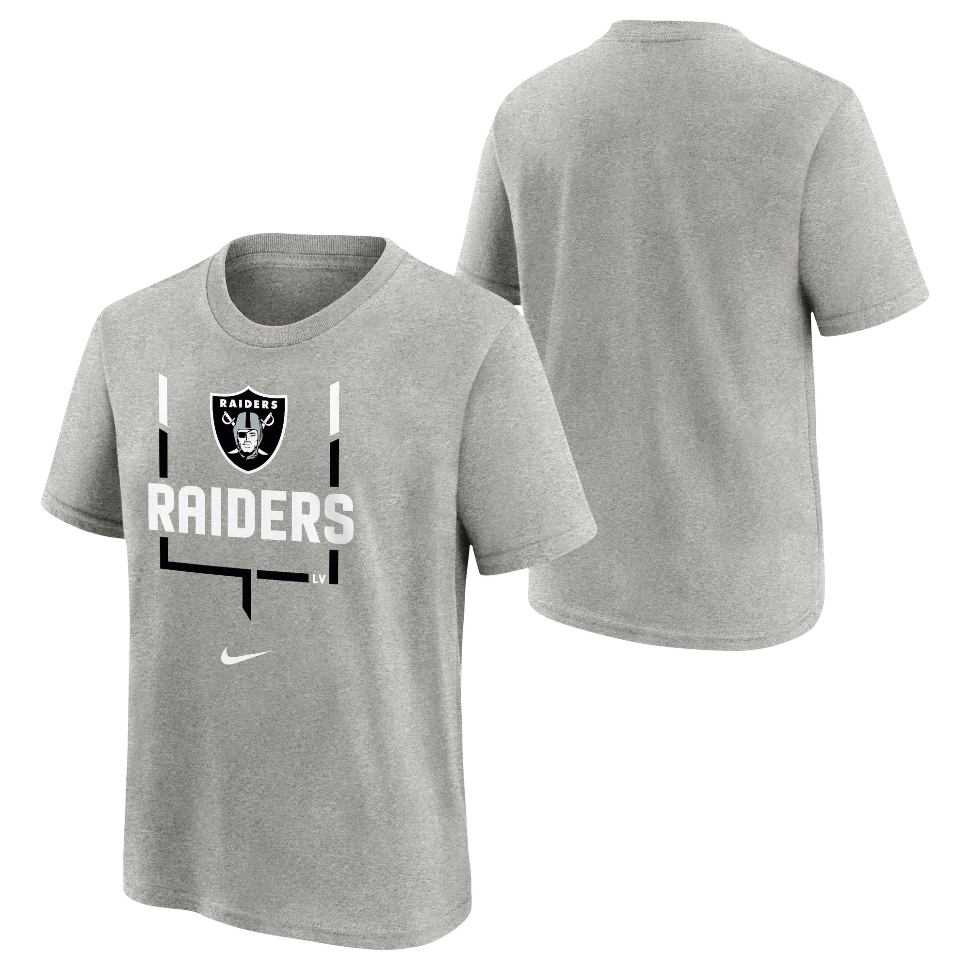 T-shirt a maniche corte Nike Goal Post dei Las Vegas Raiders - Ragazzo