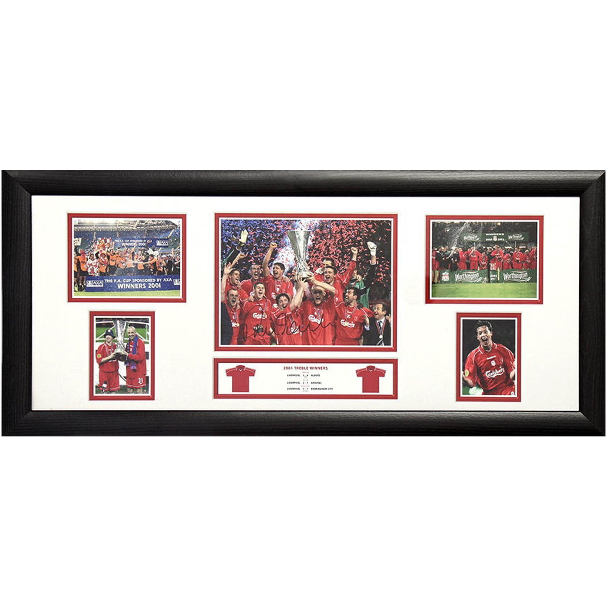 Storyboard Treble del 2001 firmato da Robbie Fowler - Incorniciato
