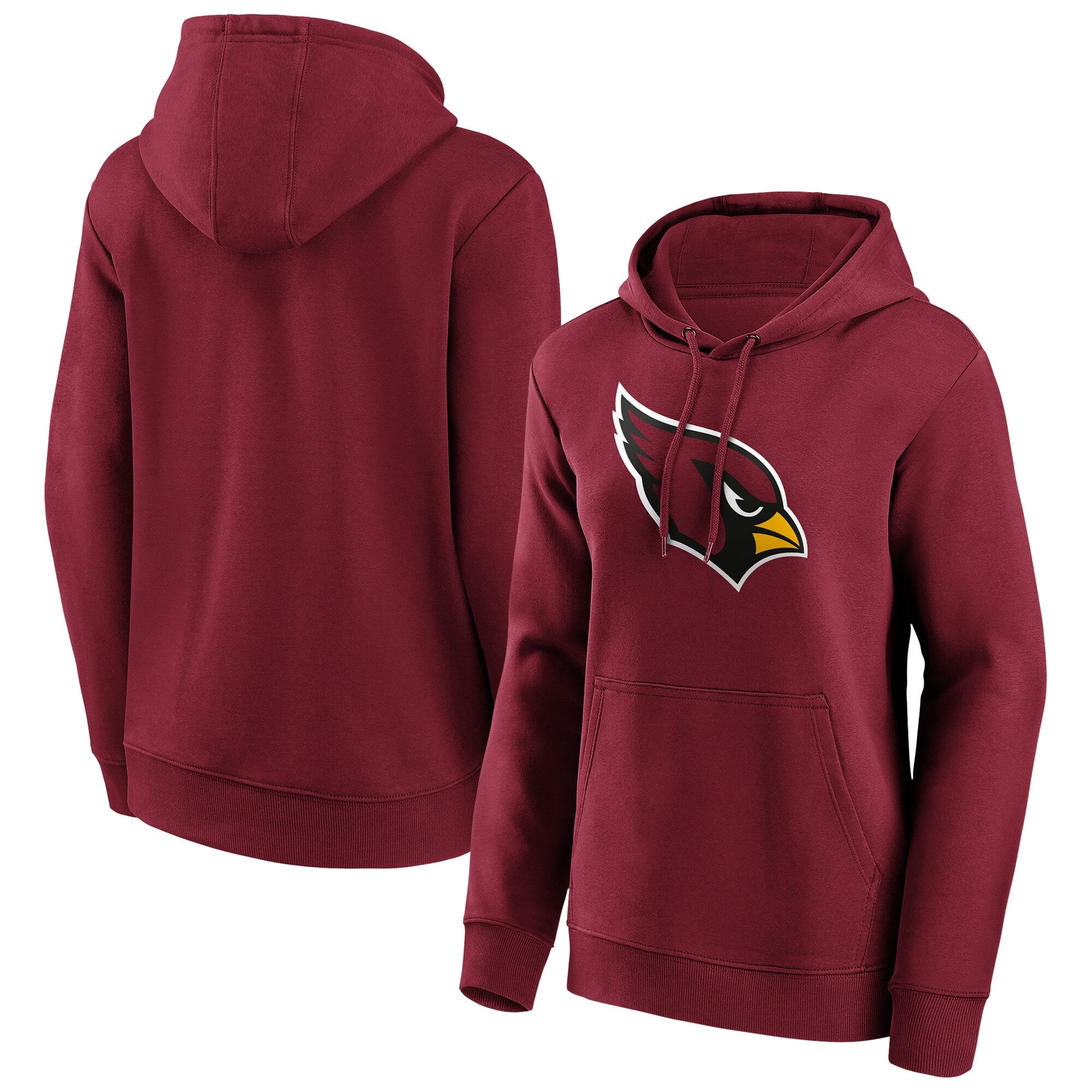 Sudadera con capucha y gráfico del logo primario de los Arizona Cardinals - Mujer