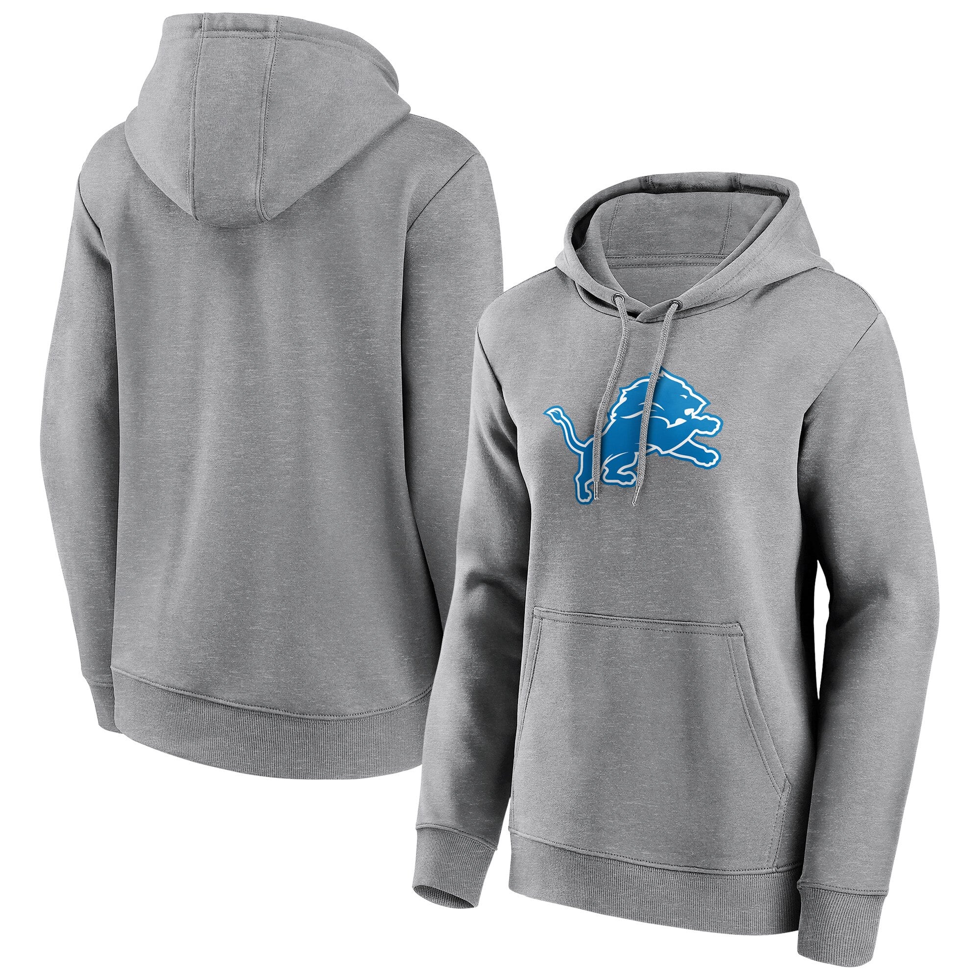 Sudadera con capucha con gráfico del logo primario de los Detroit Lions - Mujer