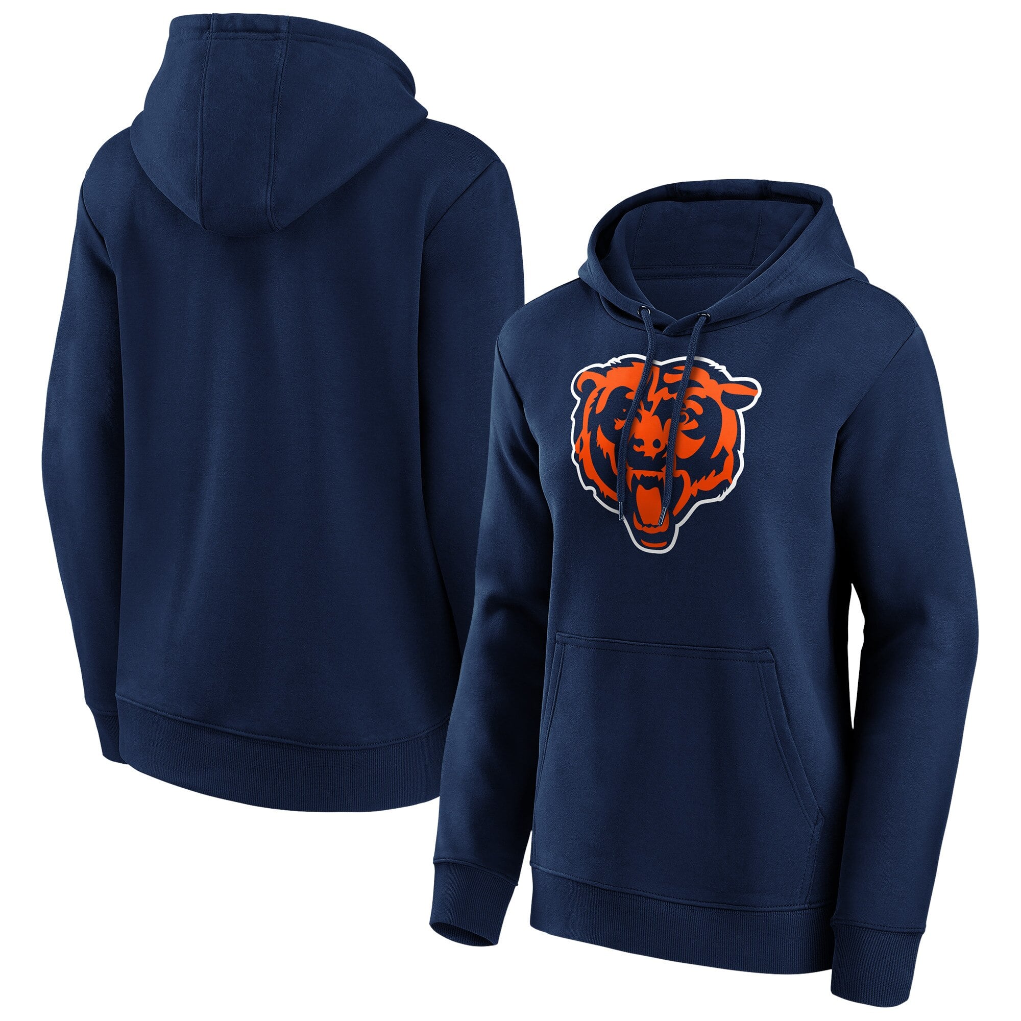 Sudadera con capucha con gráfico del logotipo primario de los Chicago Bears - Mujer