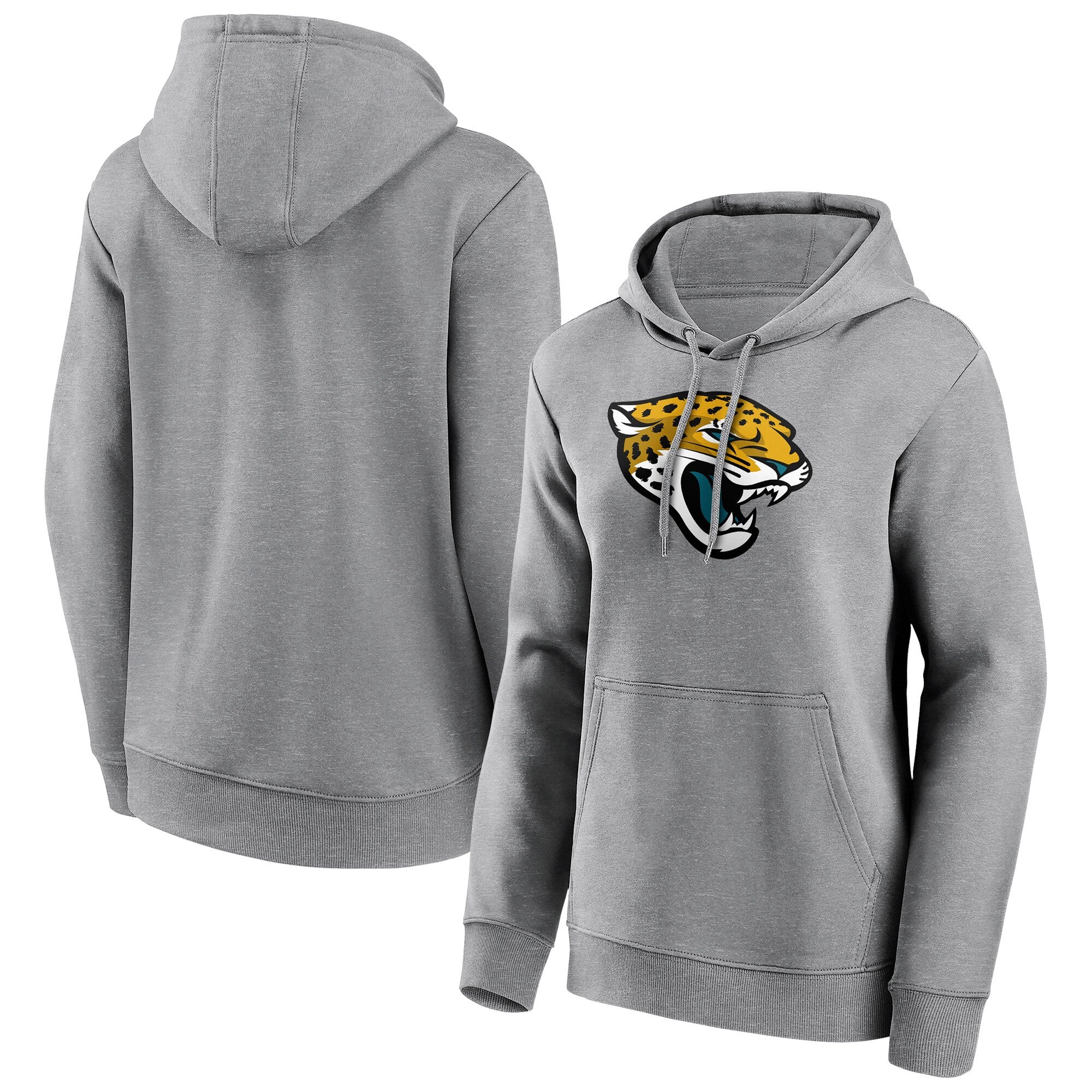 Sudadera con capucha y gráfico del logotipo principal de los Jacksonville Jaguars - Mujer