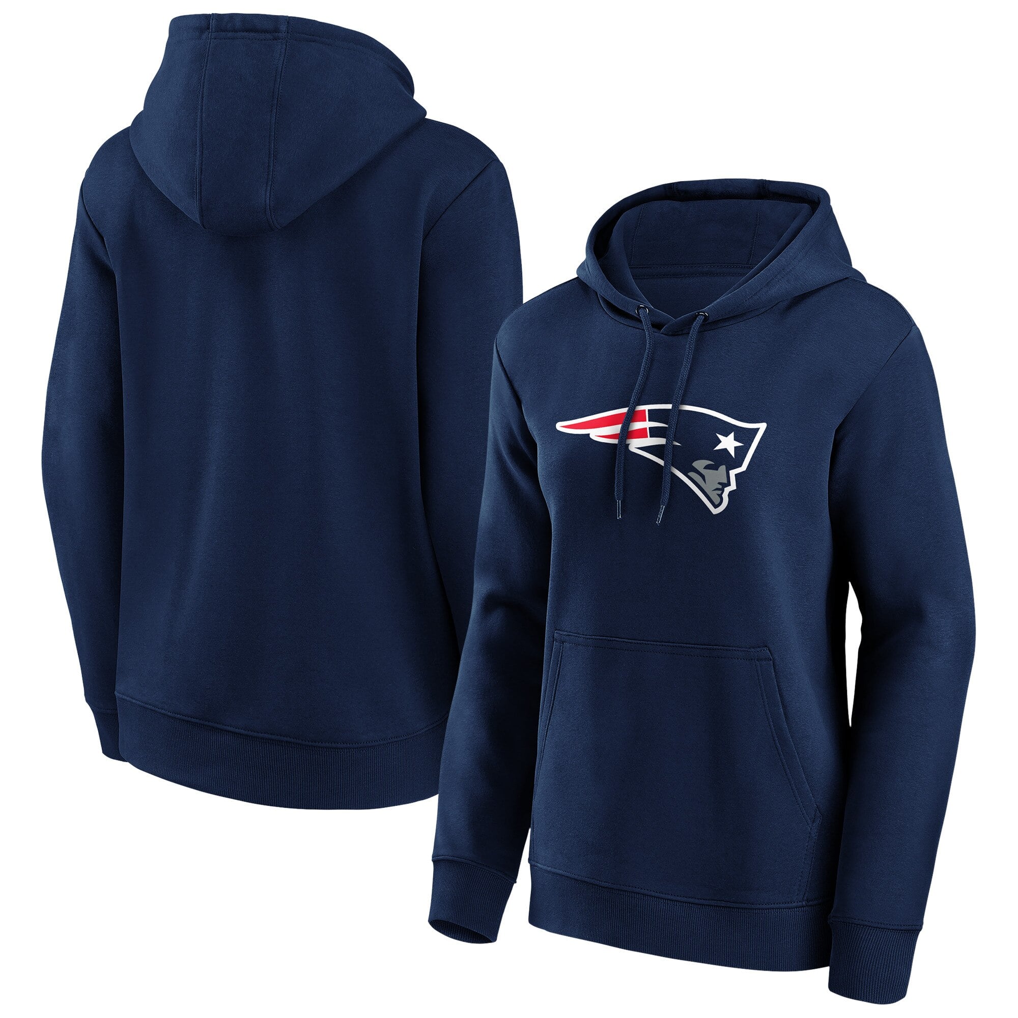 Felpa con cappuccio grafica con logo Primary dei New England Patriots - Donna