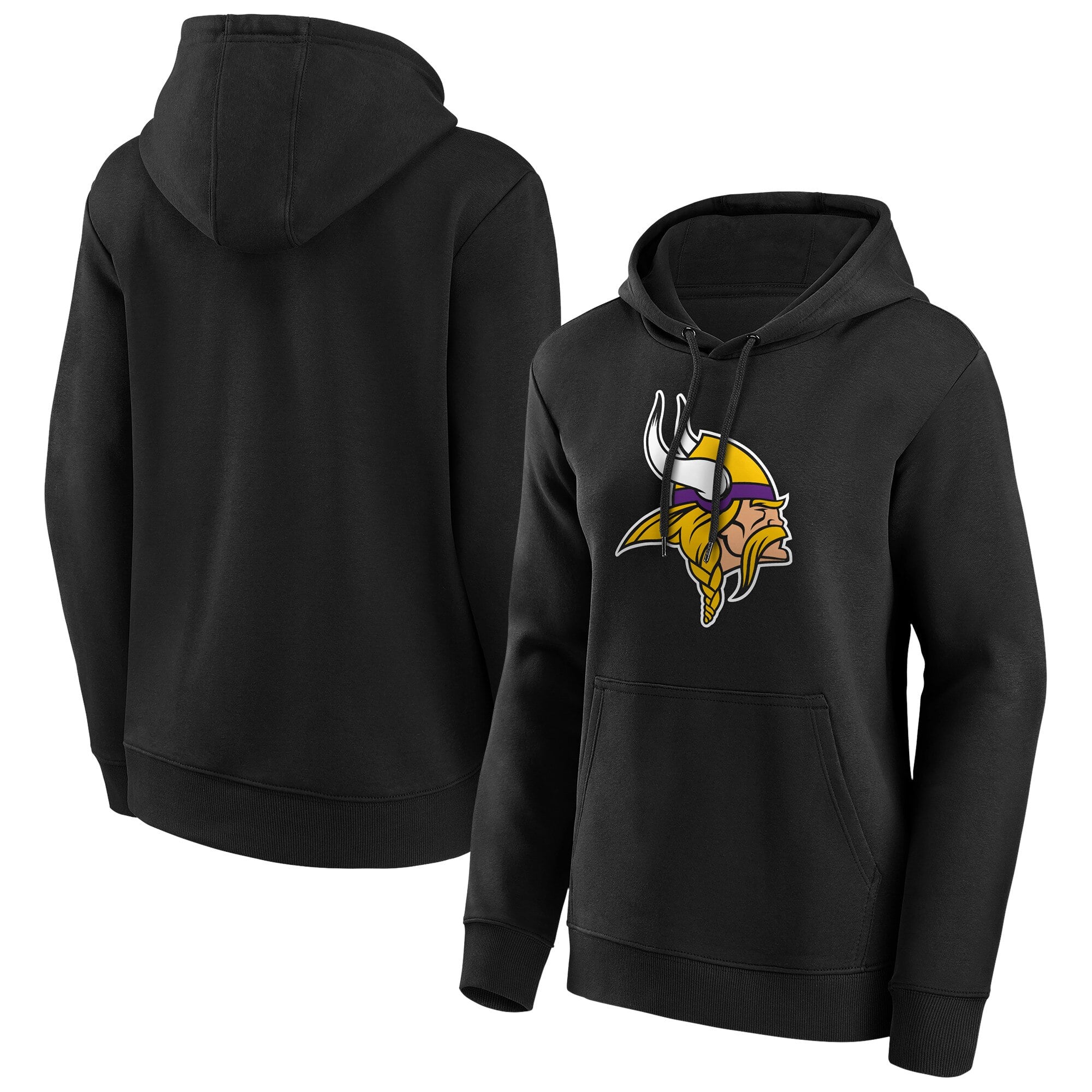 Sudadera con capucha y gráfico del logo primario de Minnesota Vikings - Mujer