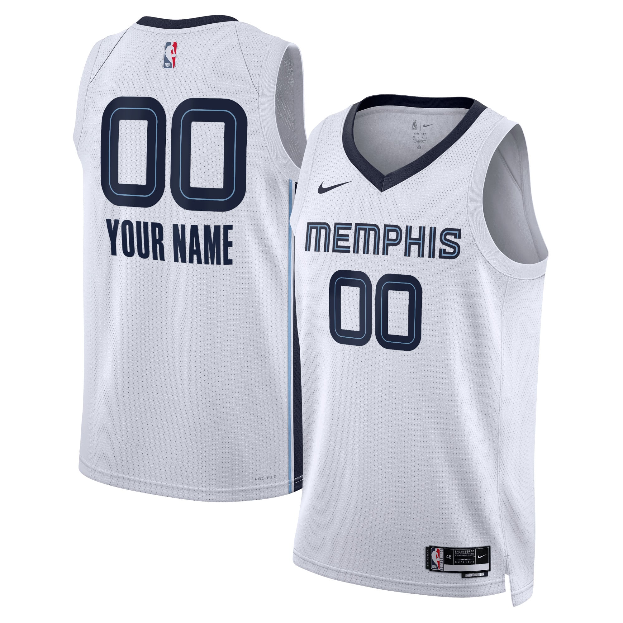Camiseta Nike Association Swingman de los Memphis Grizzlies - Personalizada - Unisex