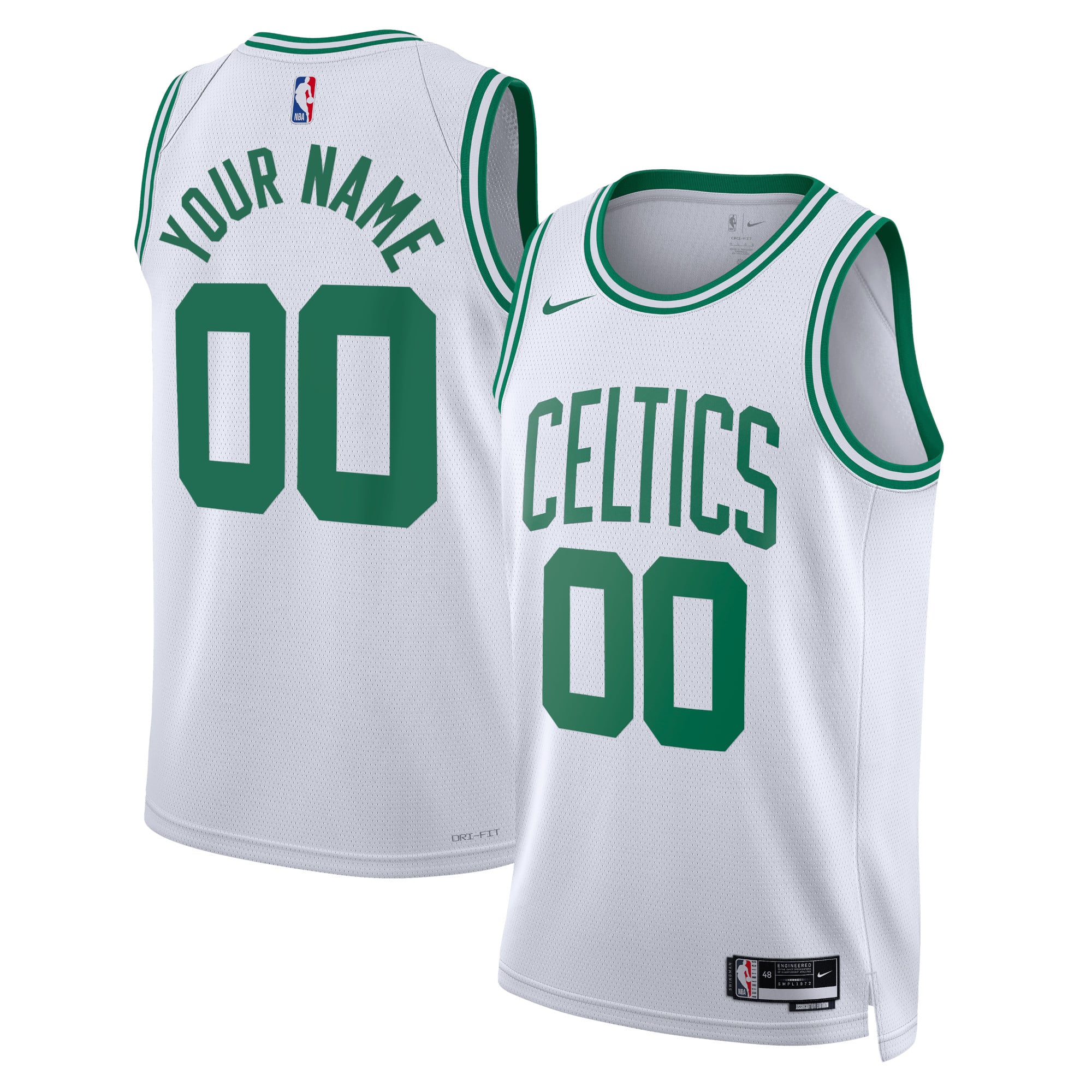 Camiseta Nike Association Swingman de los Boston Celtics - Personalizada - Unisex
