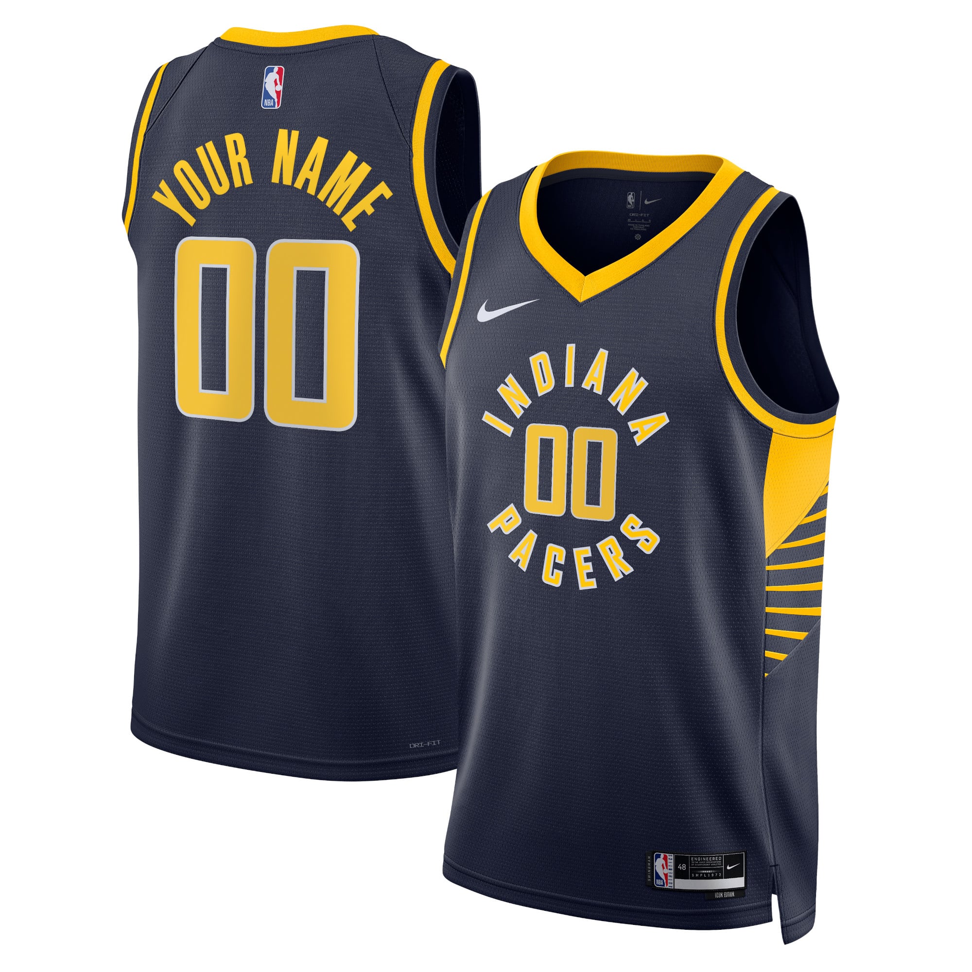 Camiseta Nike Icon Swingman de los Indiana Pacers - Personalizada - Unisex