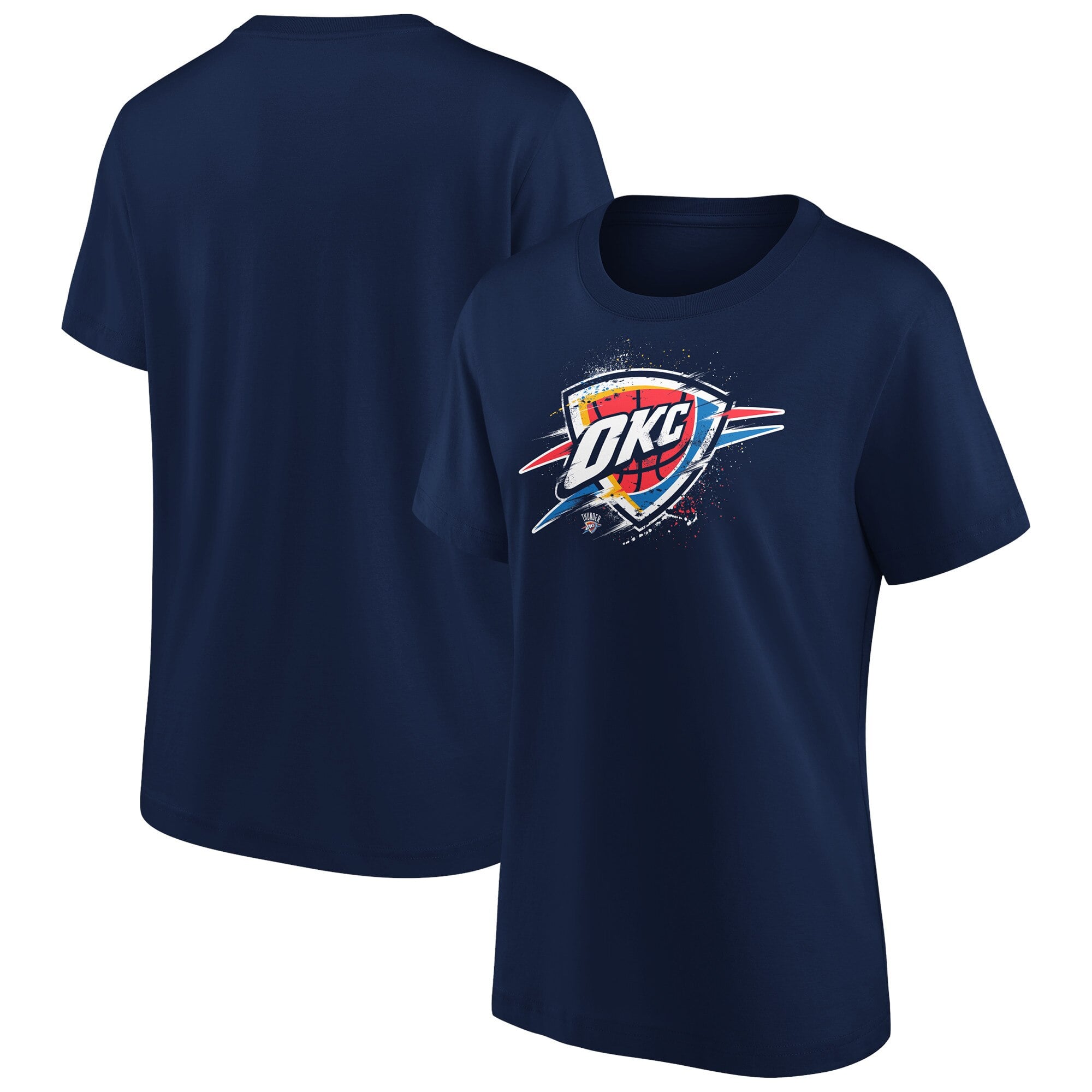 Oklahoma City Thunder Fanatics Branded Splatter Camiseta gráfica - Mujeres