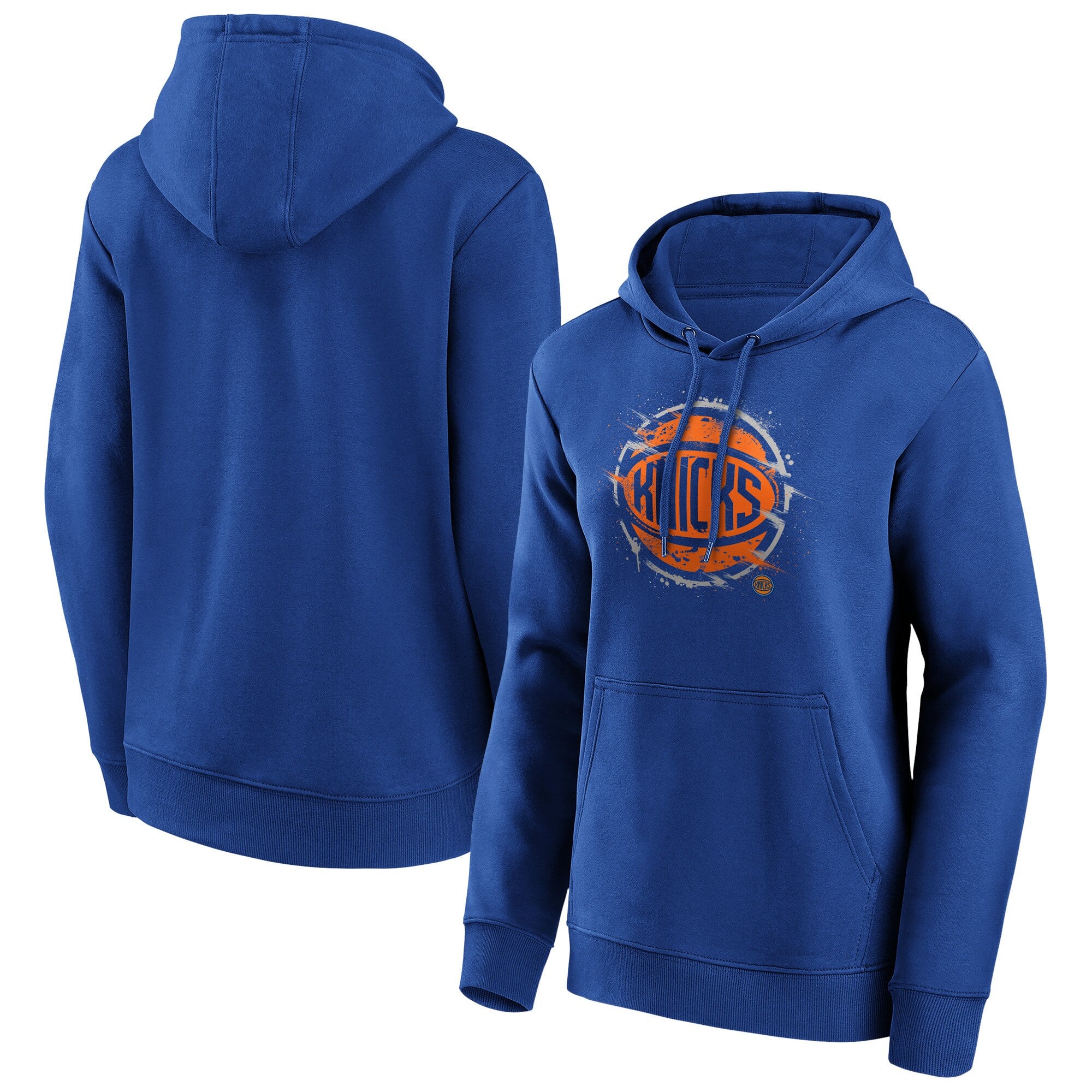 Sudadera con capucha y gráfico de salpicaduras de la marca Fanatics de los New York Knicks - Mujer