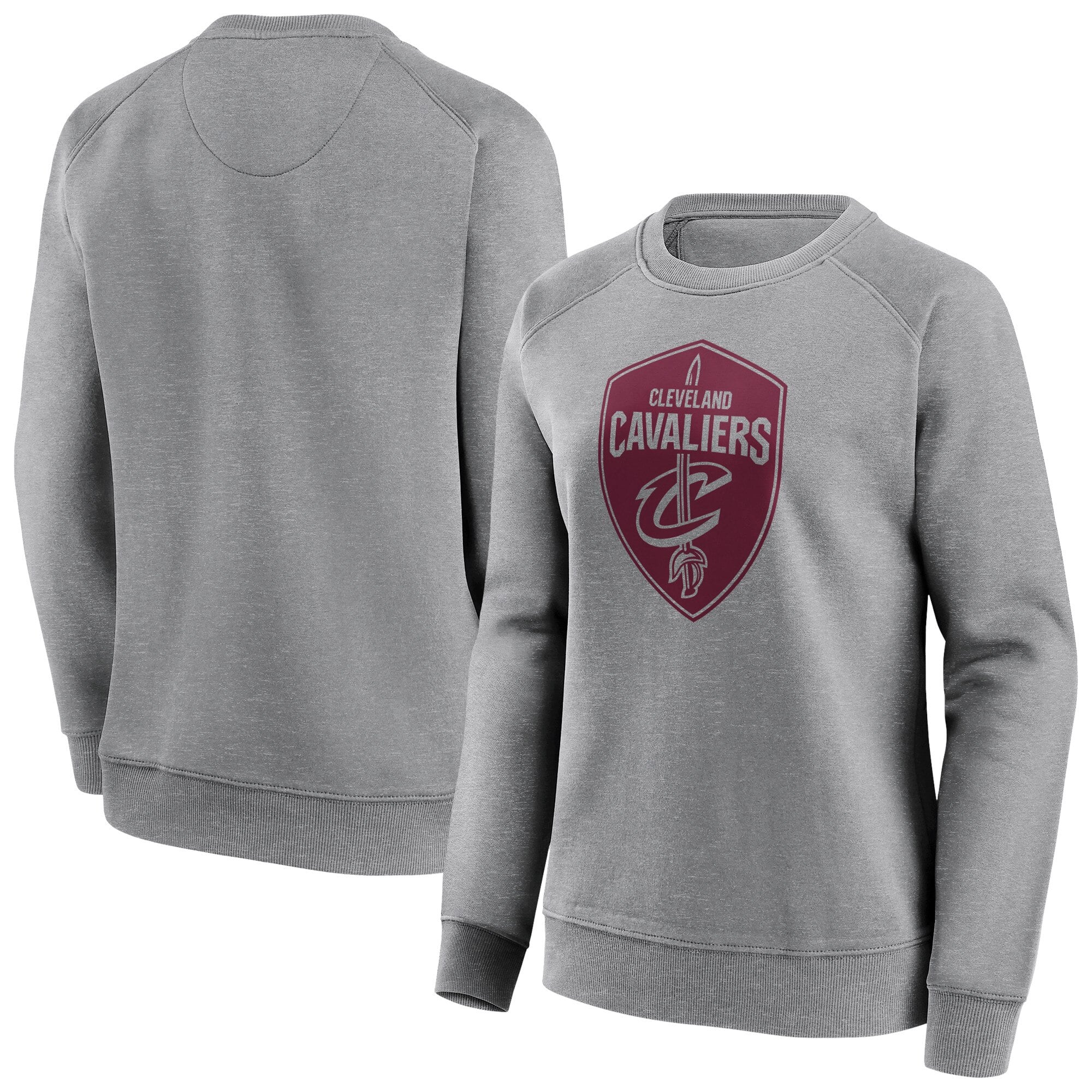 Cleveland Cavaliers Fanatics Branded Iconic Mono Logo Graphic Felpa girocollo - Sport grigio - Da donna
