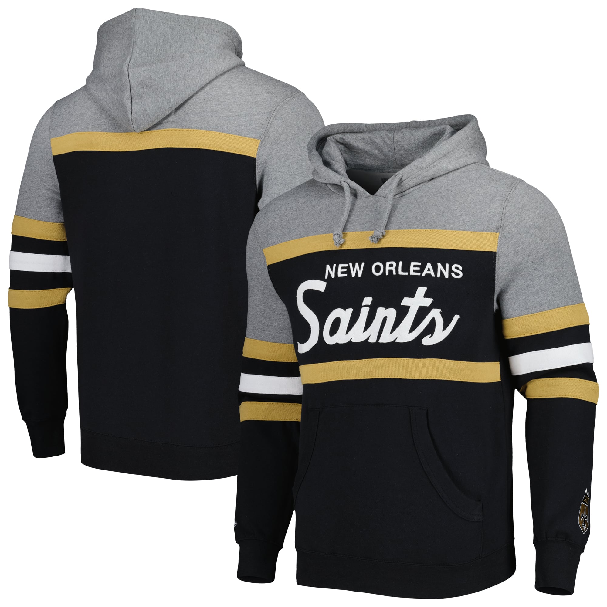 New Orleans Saints Mitchell & Ness Head Coach Hoodie - Schwarz - Herren