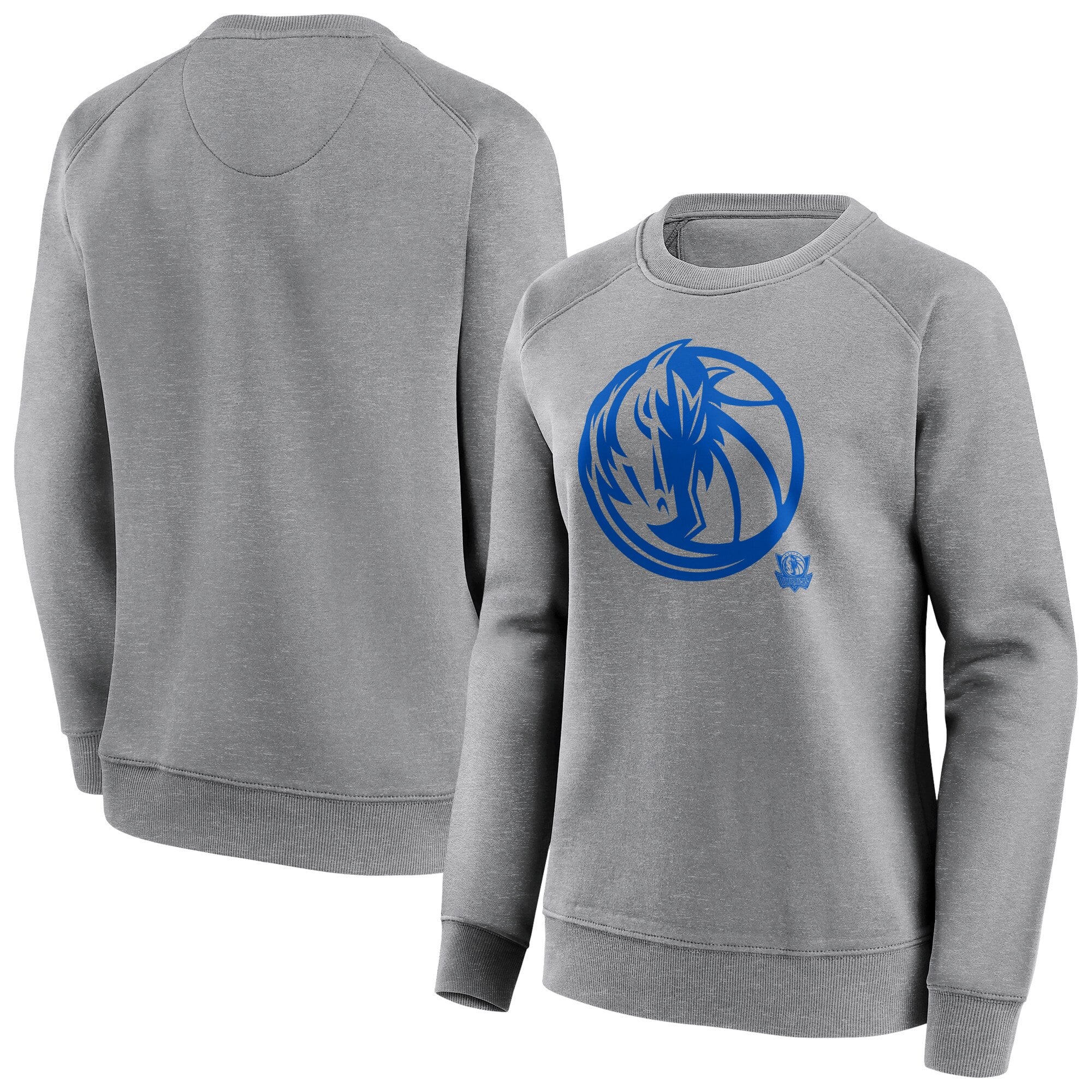 Dallas Mavericks Fanatics Branded Iconic Mono Logo Graphic Felpa girocollo - Sport grigio - Da donna