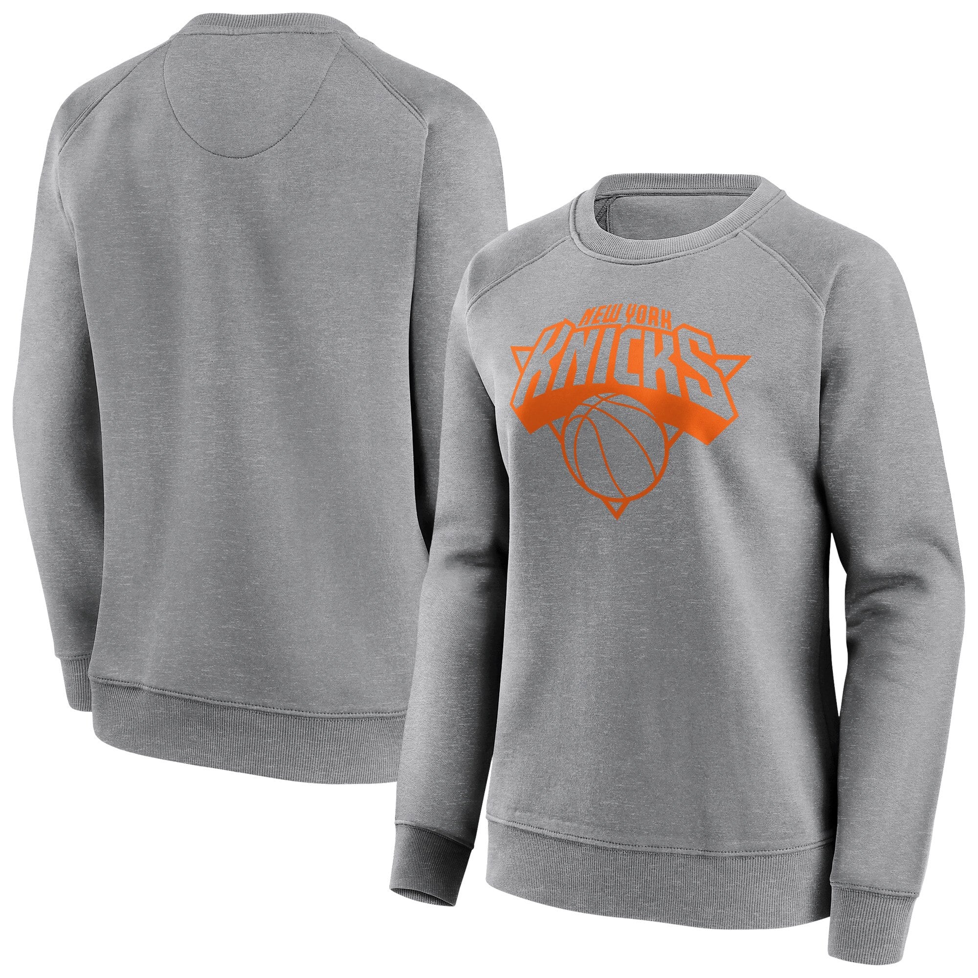New York Knicks Fanatics Branded Iconic Mono Logo Graphic Crew Sweatshirt - Sportgrau - Damen
