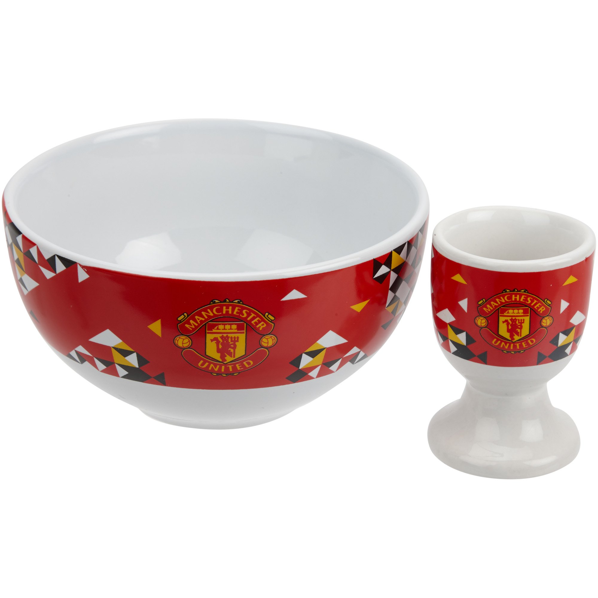 Set di ciotole per particelle e portauovo del Manchester United