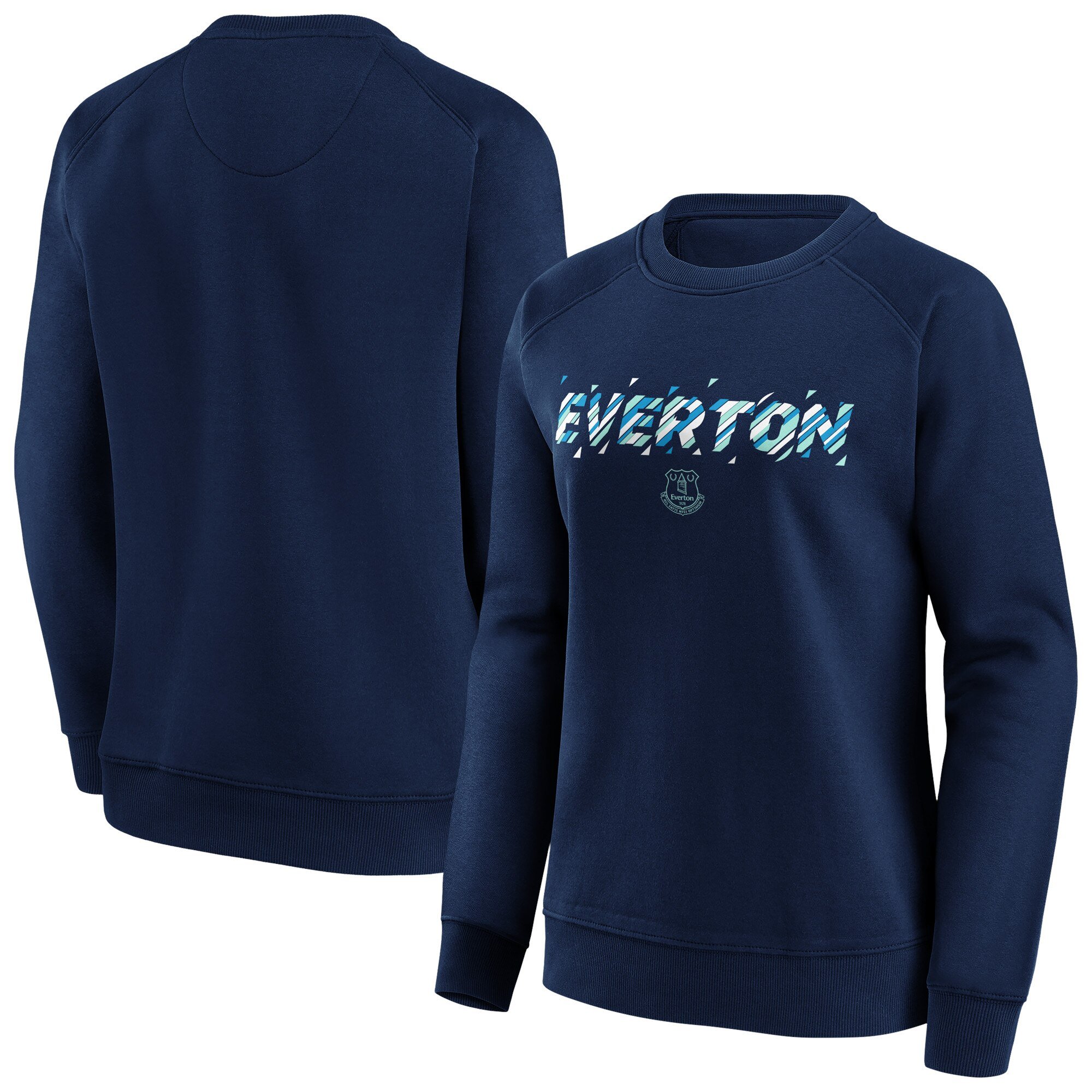 Everton Fragment Graphic Crew Sweatshirt - Navy - Womens