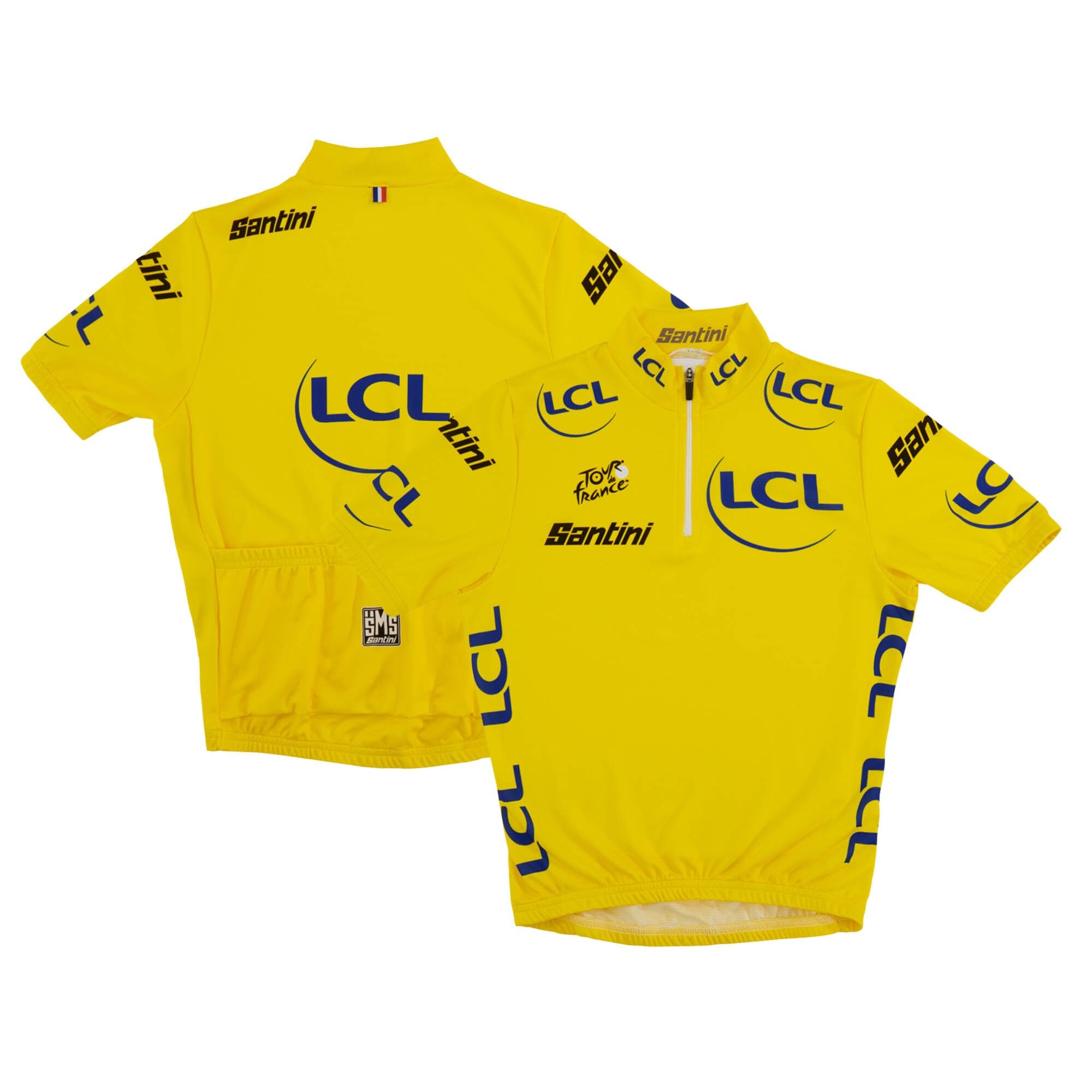 Maglia Replica del Team Tour de France 2026 di Santini - Giallo - Bambino