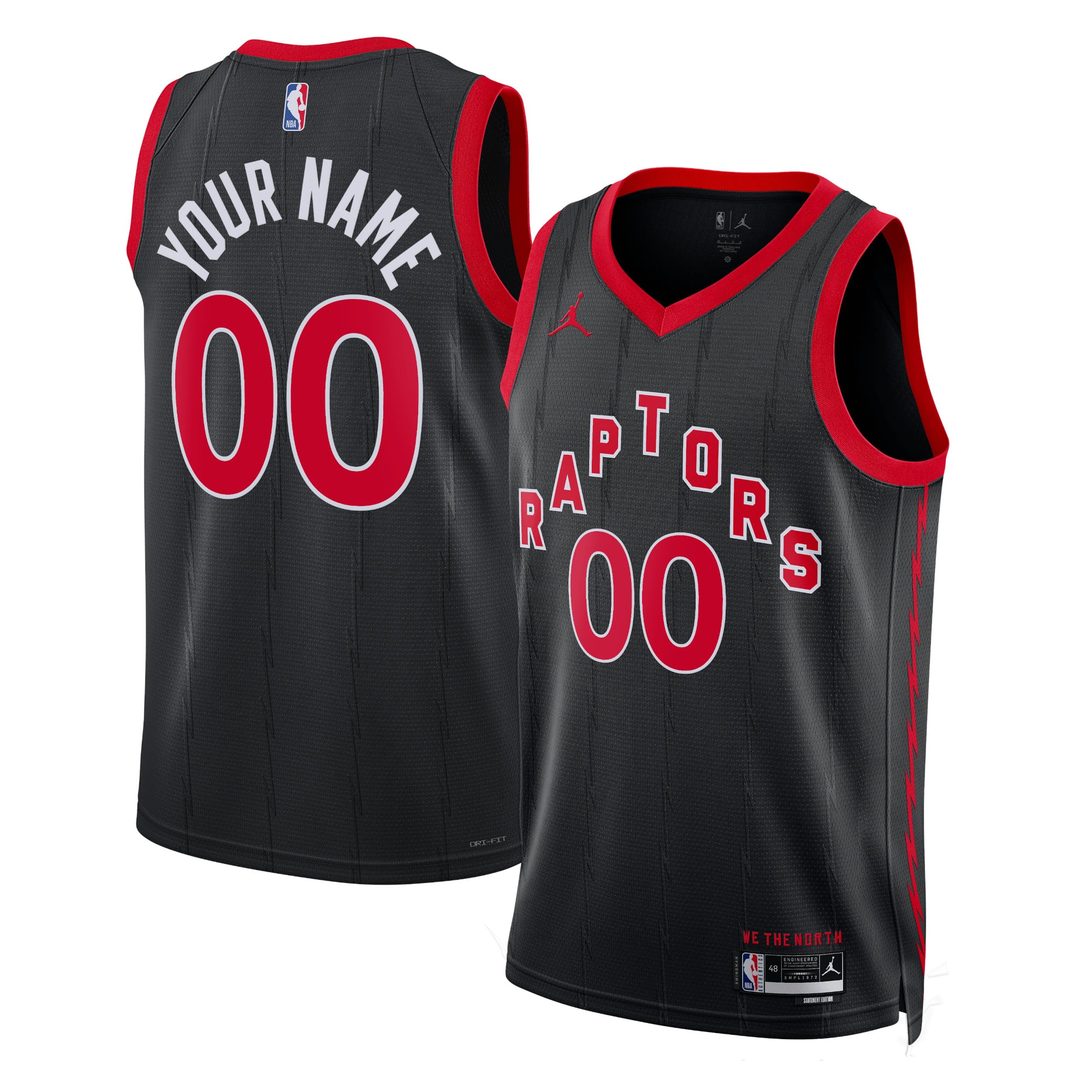 Camiseta Jordan Statement Swingman de los Toronto Raptors - Personalizada - Unisex