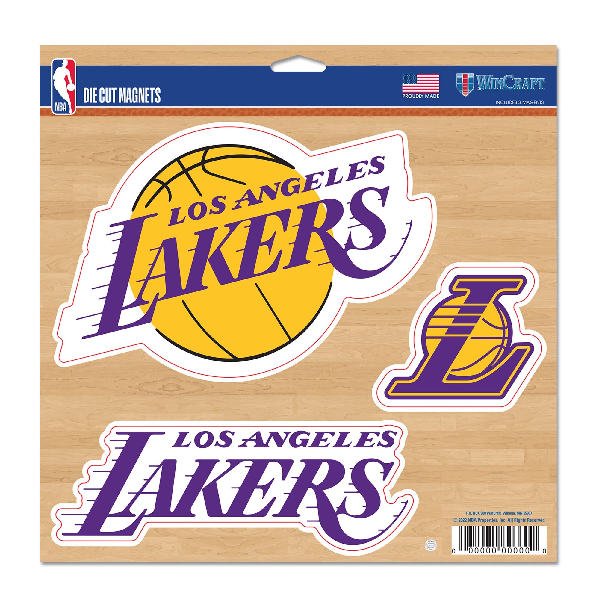 Los Angeles Lakers Magnetset – 11 x 11 Zoll