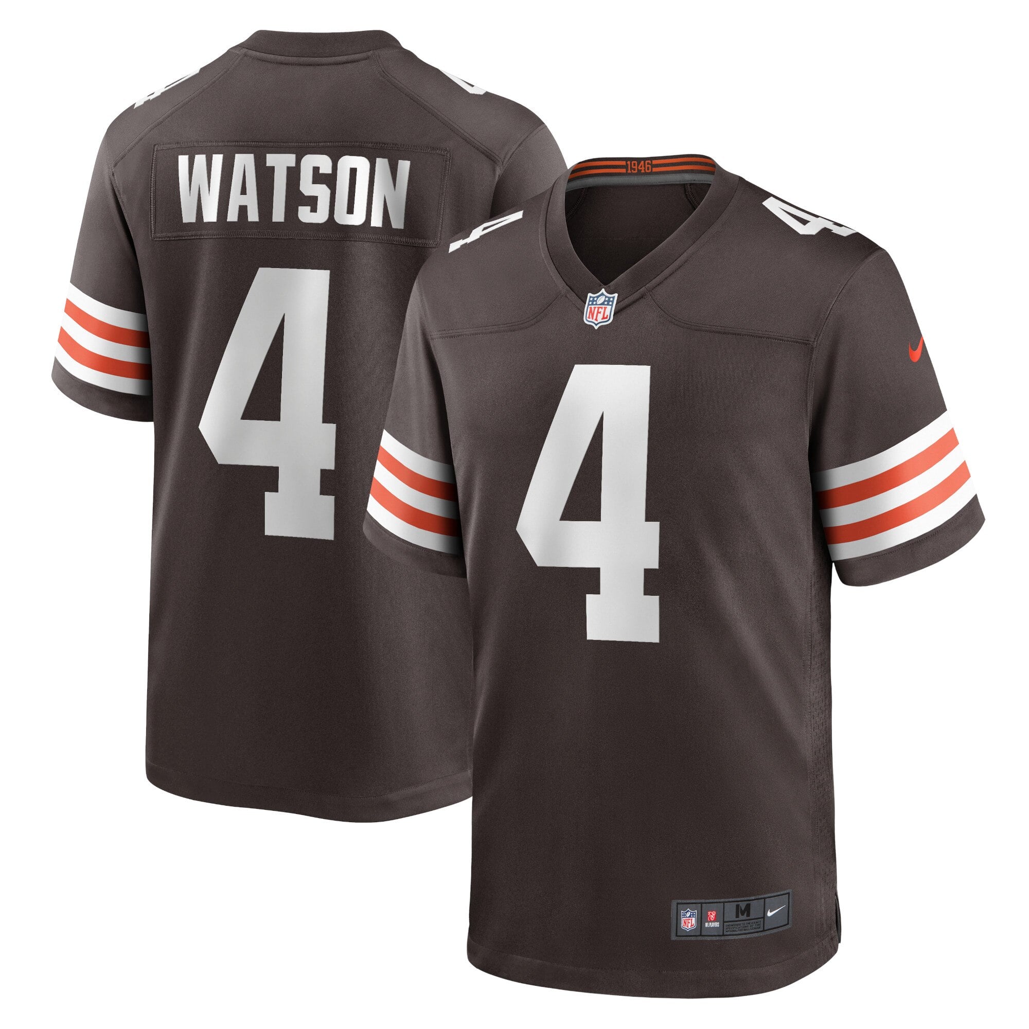 Cleveland Browns Nike Game Home Jersey – Brown – Deshaun Watson – Mens