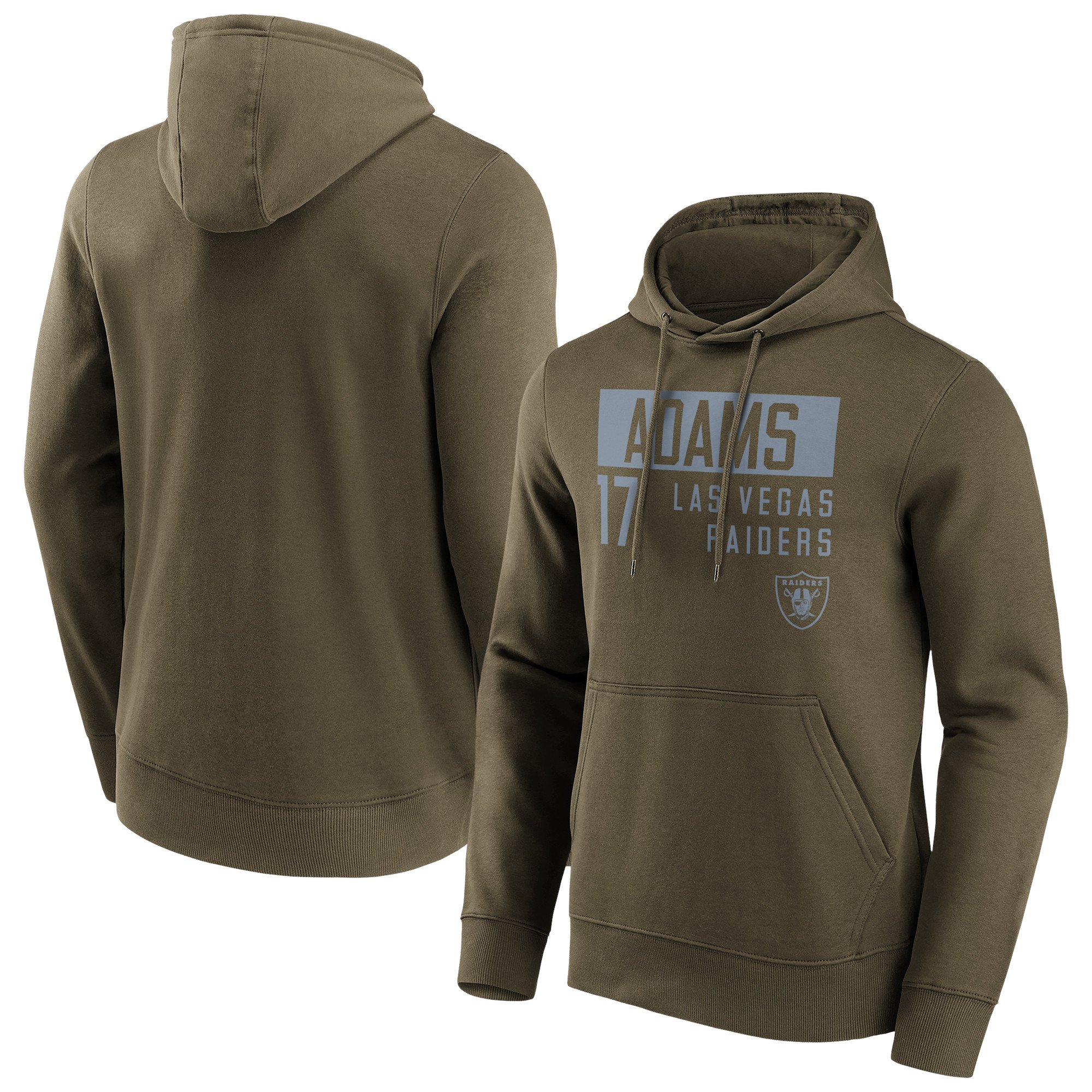 Felpa con cappuccio con nome e numero alla moda di Las Vegas Raiders - Davante Adams - Big & Tall - Uomo