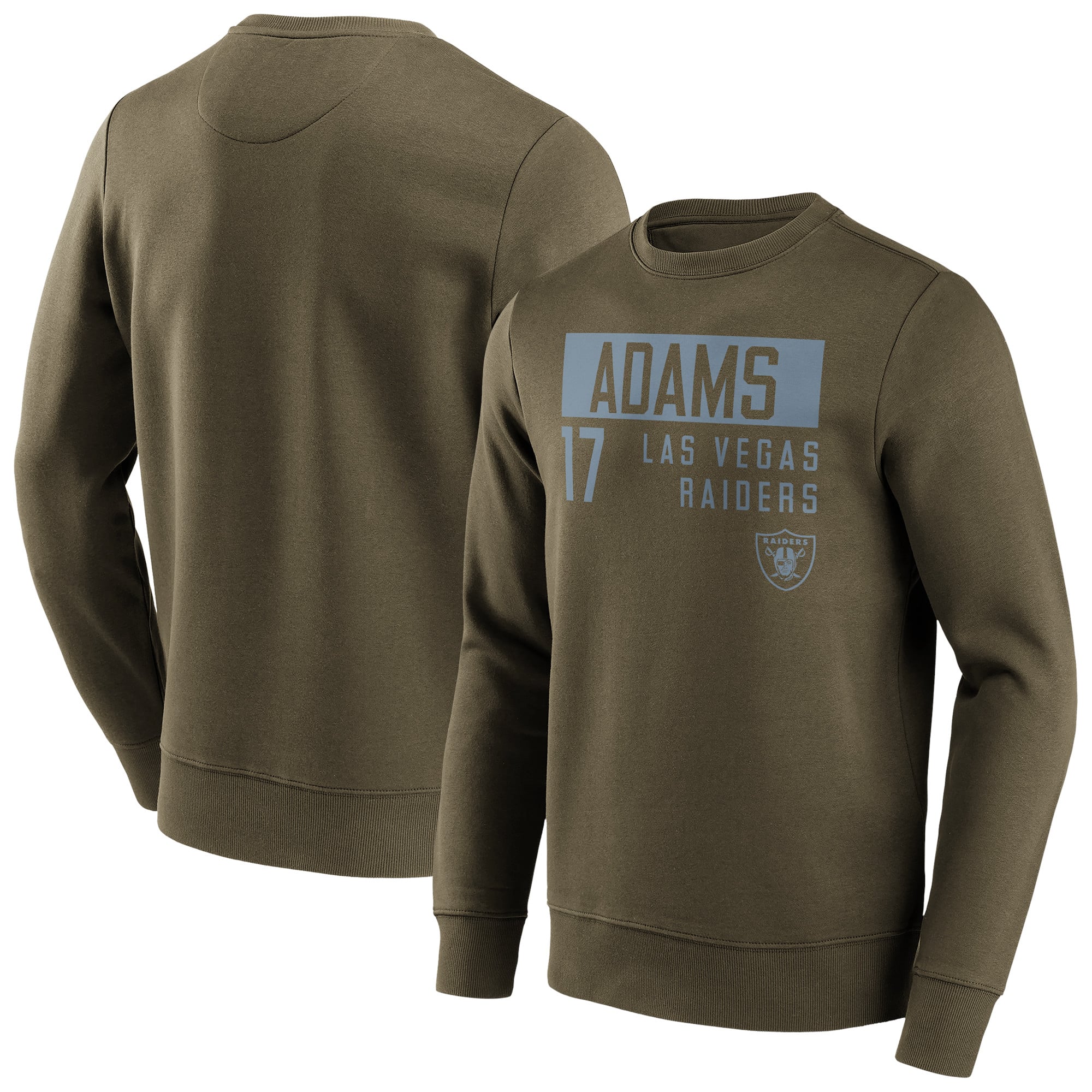 Sudadera de cuello redondo con nombre y número de Los Vegas Raiders Fashion - Davante Adams - Hombres