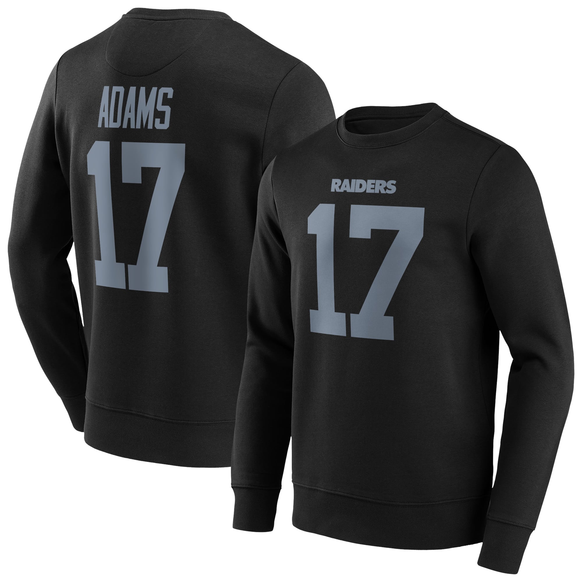 Las Vegas Raiders Name & Number Graphic Crew Sweatshirt -Davante Adams - Big & Tall - Mens