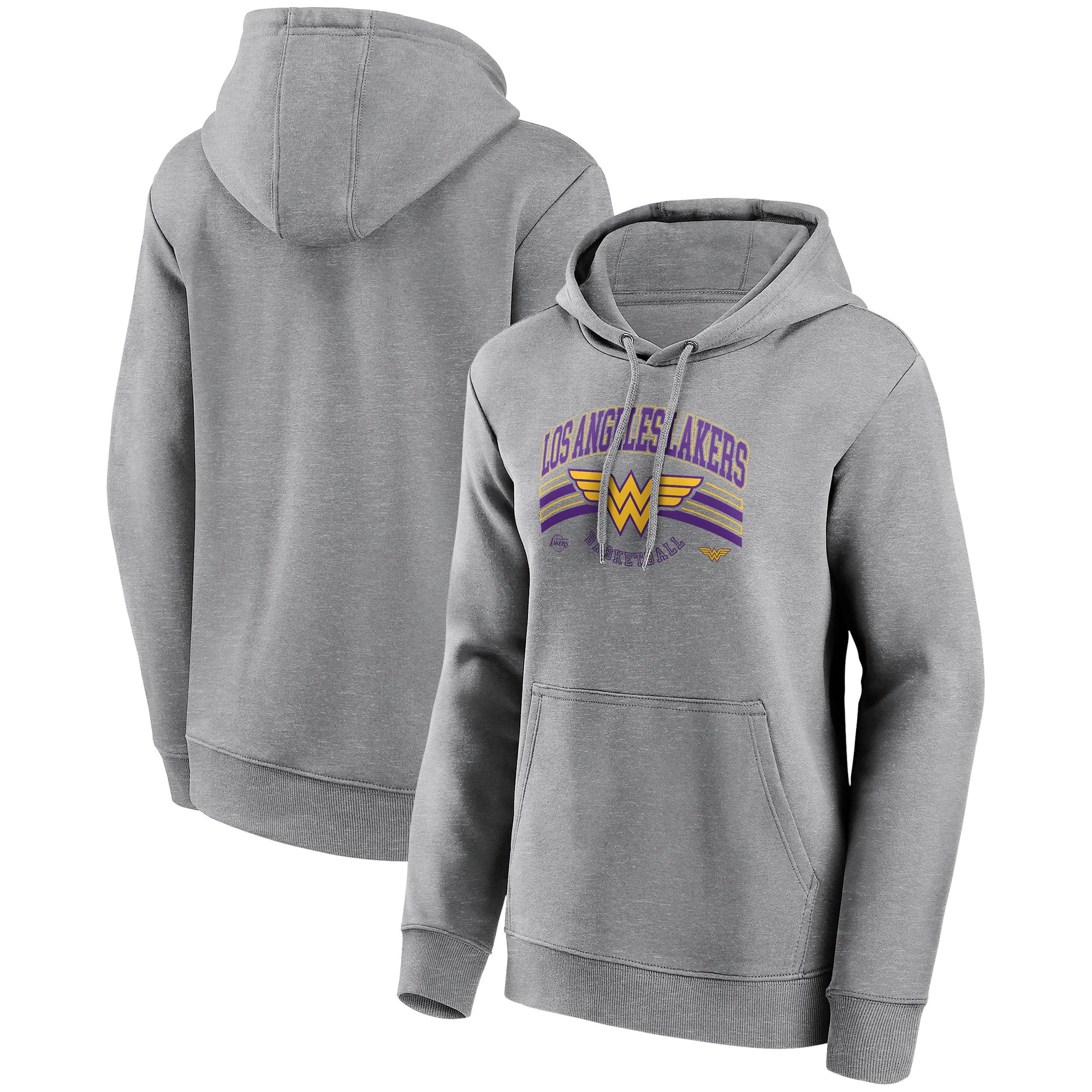 Felpa con cappuccio grafica da basket DC Wonder Women dei Los Angeles Lakers - Donna