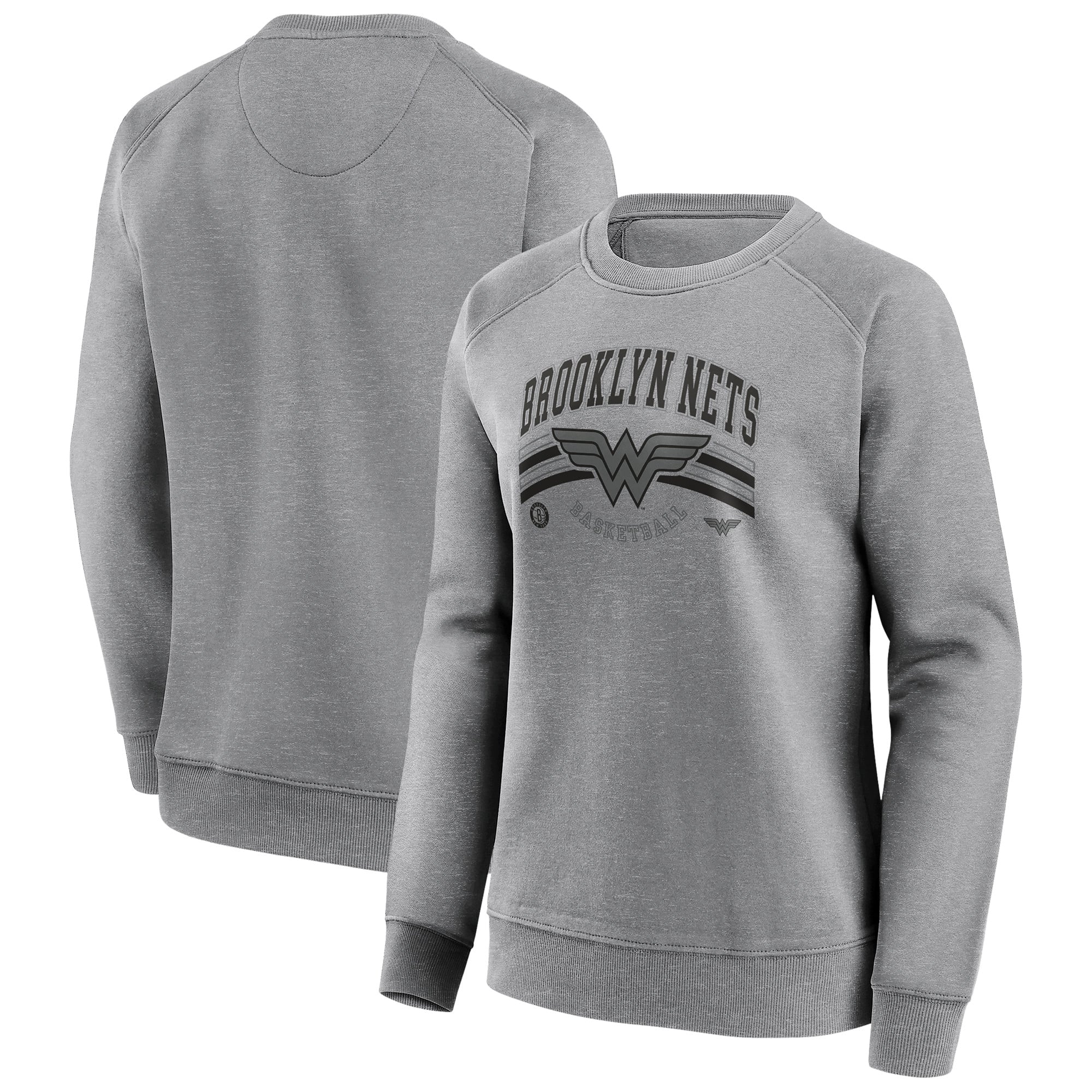 Felpa girocollo grafica da basket DC Wonder Women dei Brooklyn Nets - Donna