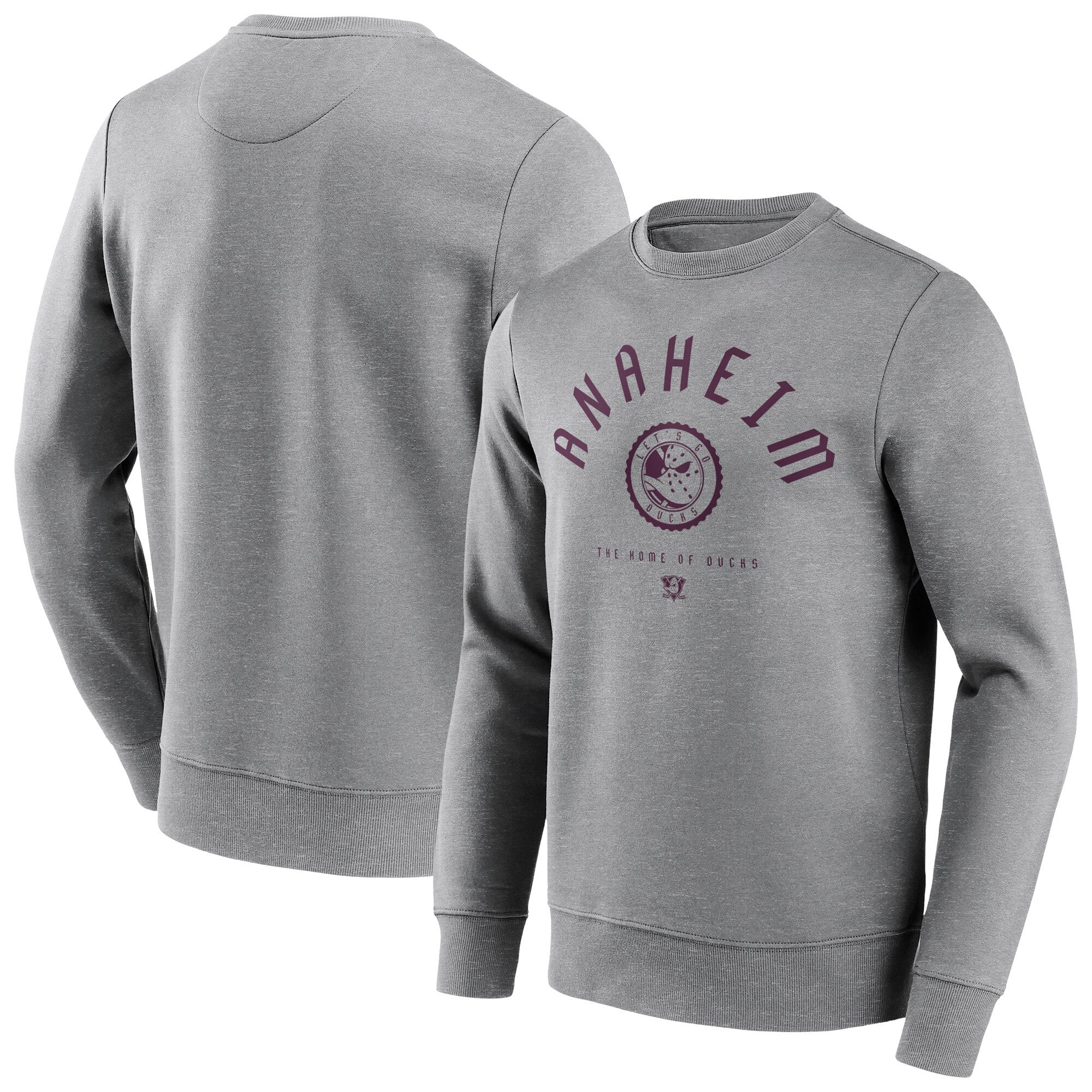 Anaheim Ducks College Stamp Crew Sweatshirt – Mens