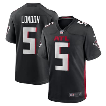 Atlanta Falcons Nike Home Game Jersey - Black - Drake London - Mens