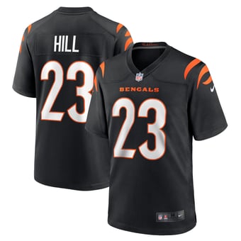 Cincinnati Bengals Nike Home Game Jersey - Black - Daxton Hill - Mens