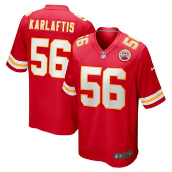 Kansas City Chiefs Nike Home Game Jersey - Red - George Karlaftis - Mens