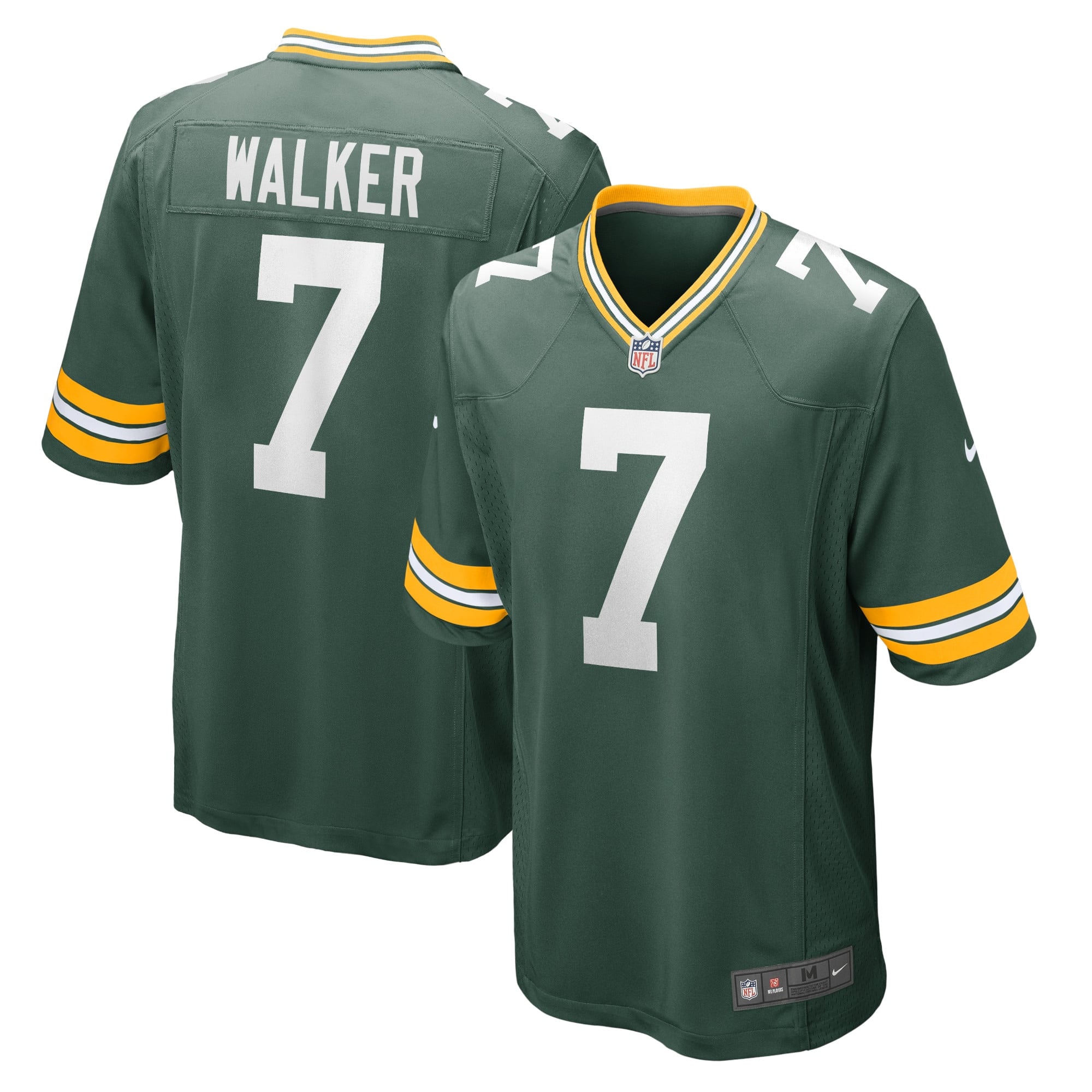 Green Bay Packers Nike Home Game Jersey - Green - Quay Walker - Mens