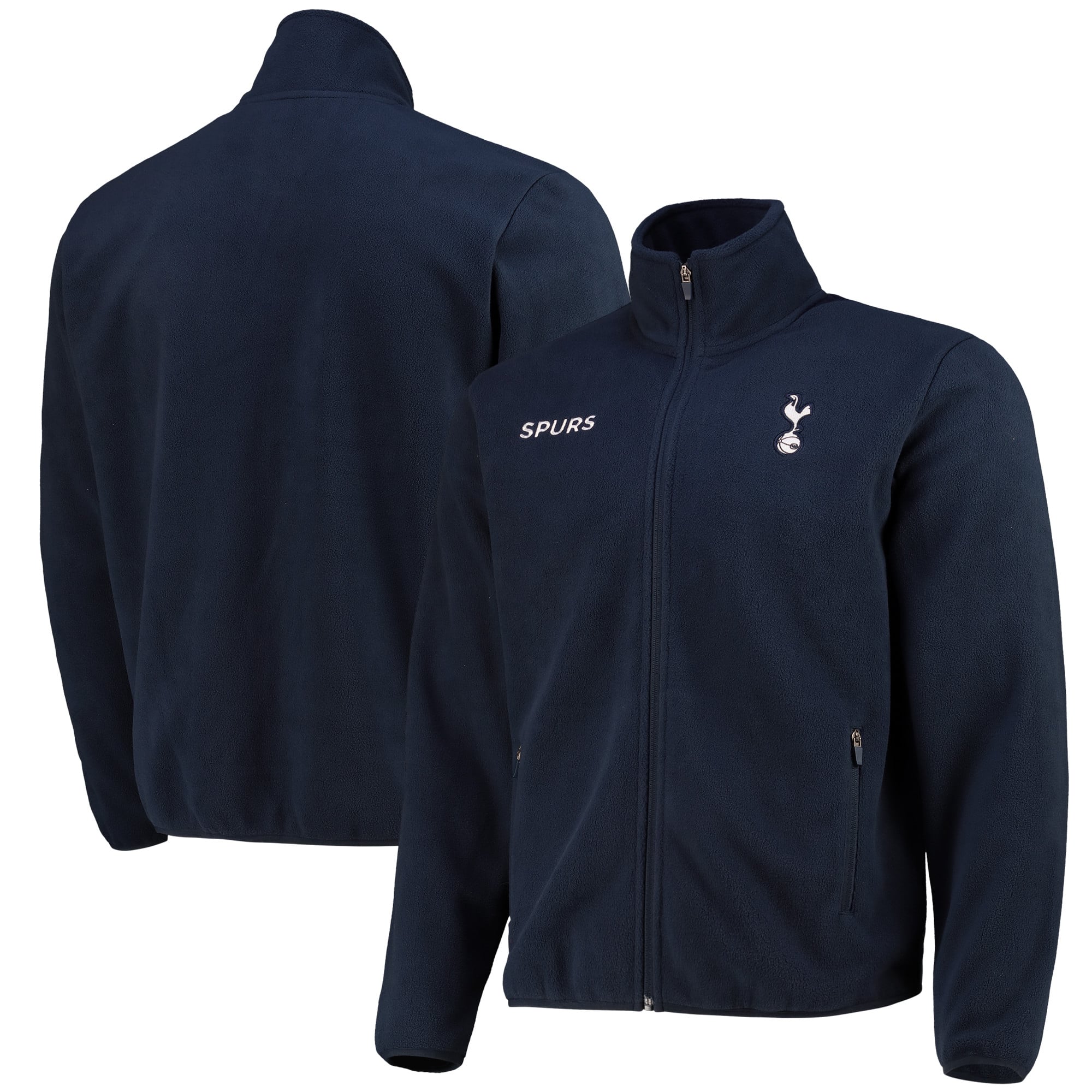 Tottenham Hotspur Zip Thru Fleece - Navy - Uomo