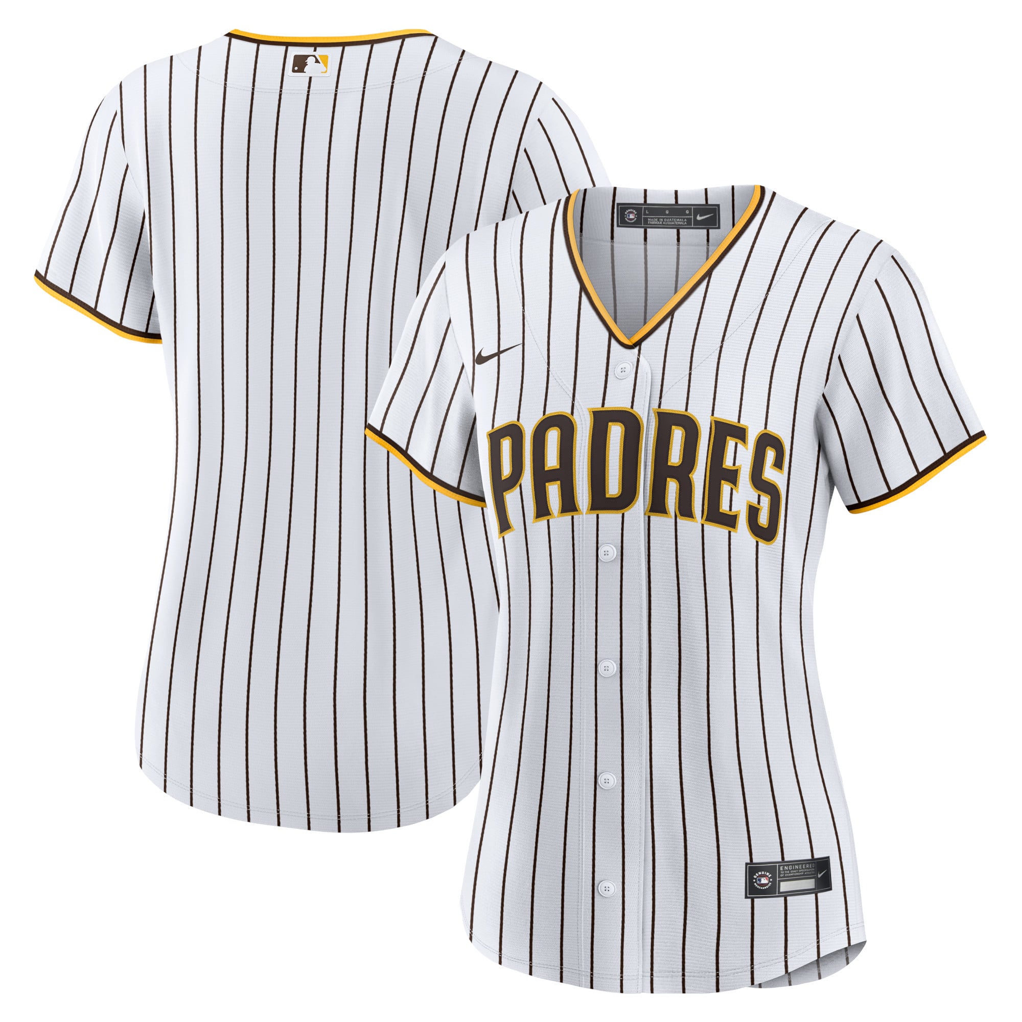 San Diego Padres Nike Official Replica Home Jersey – Womens