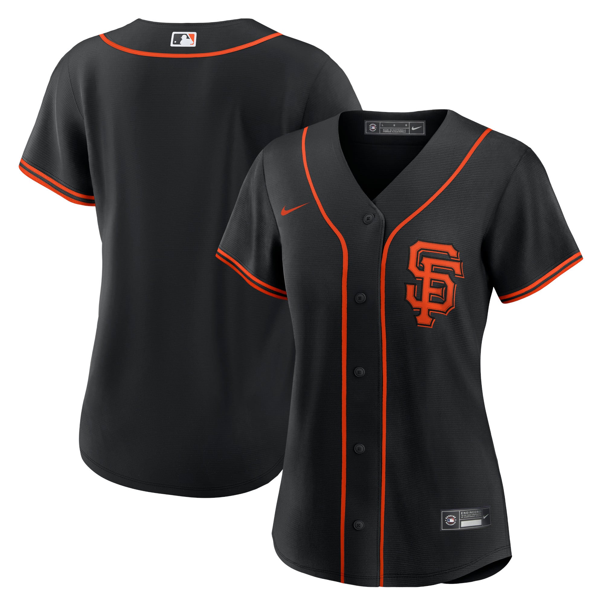 San Francisco Giants Nike Official Replica Alternate Road Jersey – Womens