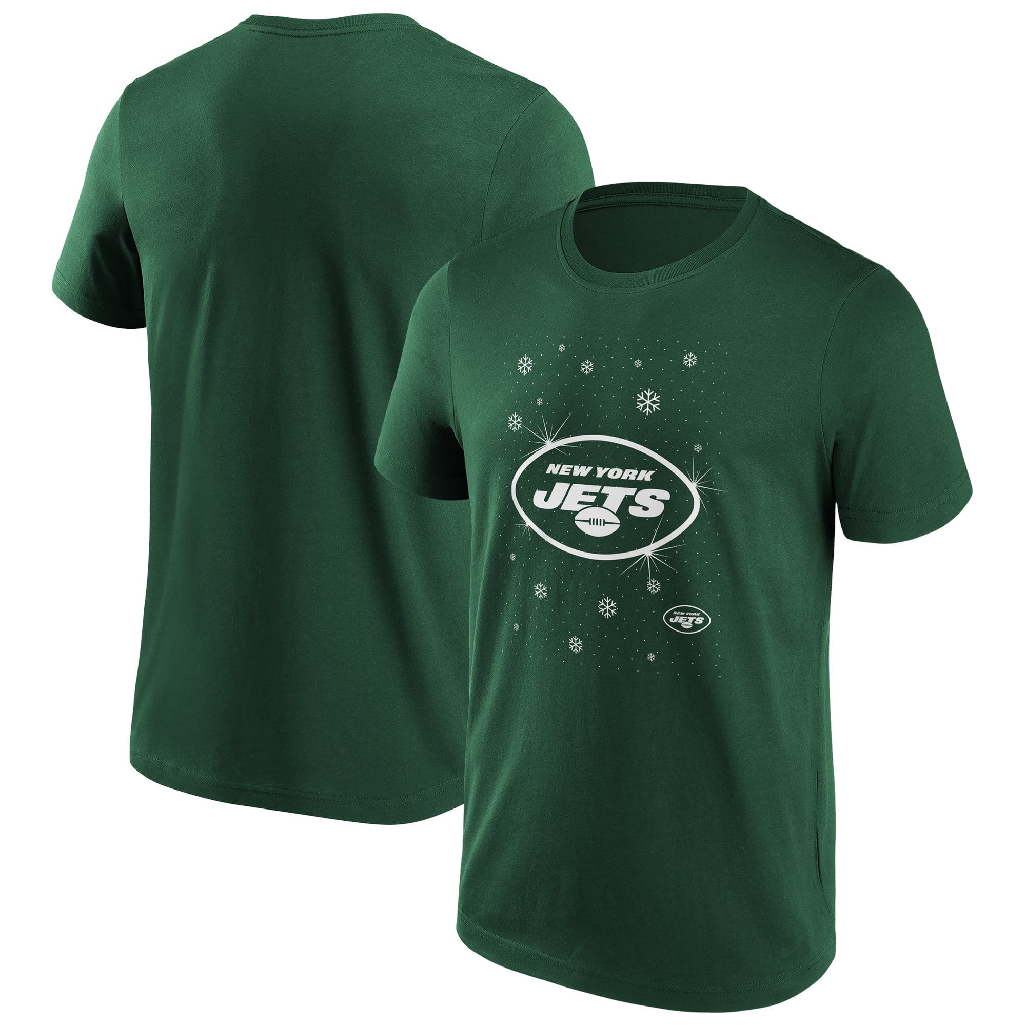 New York Jets Sparkle Christmas Graphic T-Shirt – Mens
