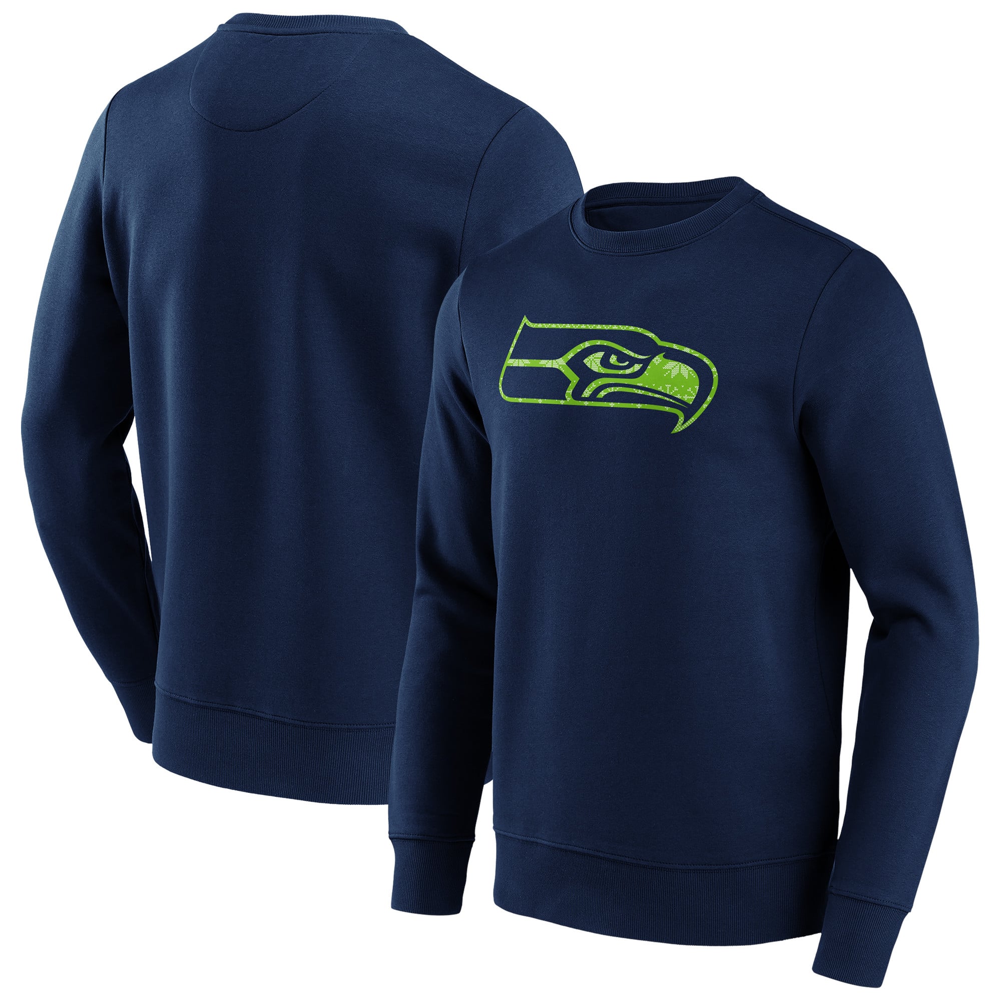 Felpa girocollo con grafica natalizia dei Seattle Seahawks - Uomo
