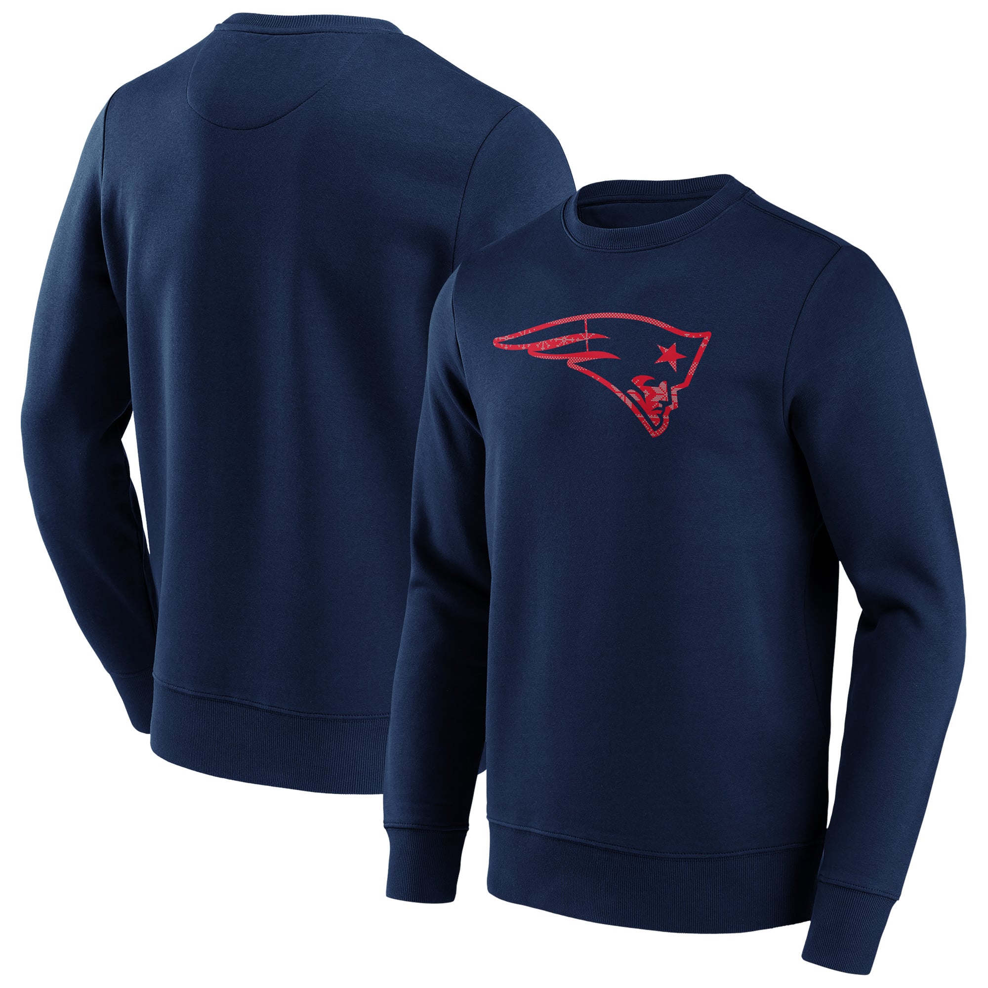 Felpa girocollo con grafica natalizia dei New England Patriots - Uomo