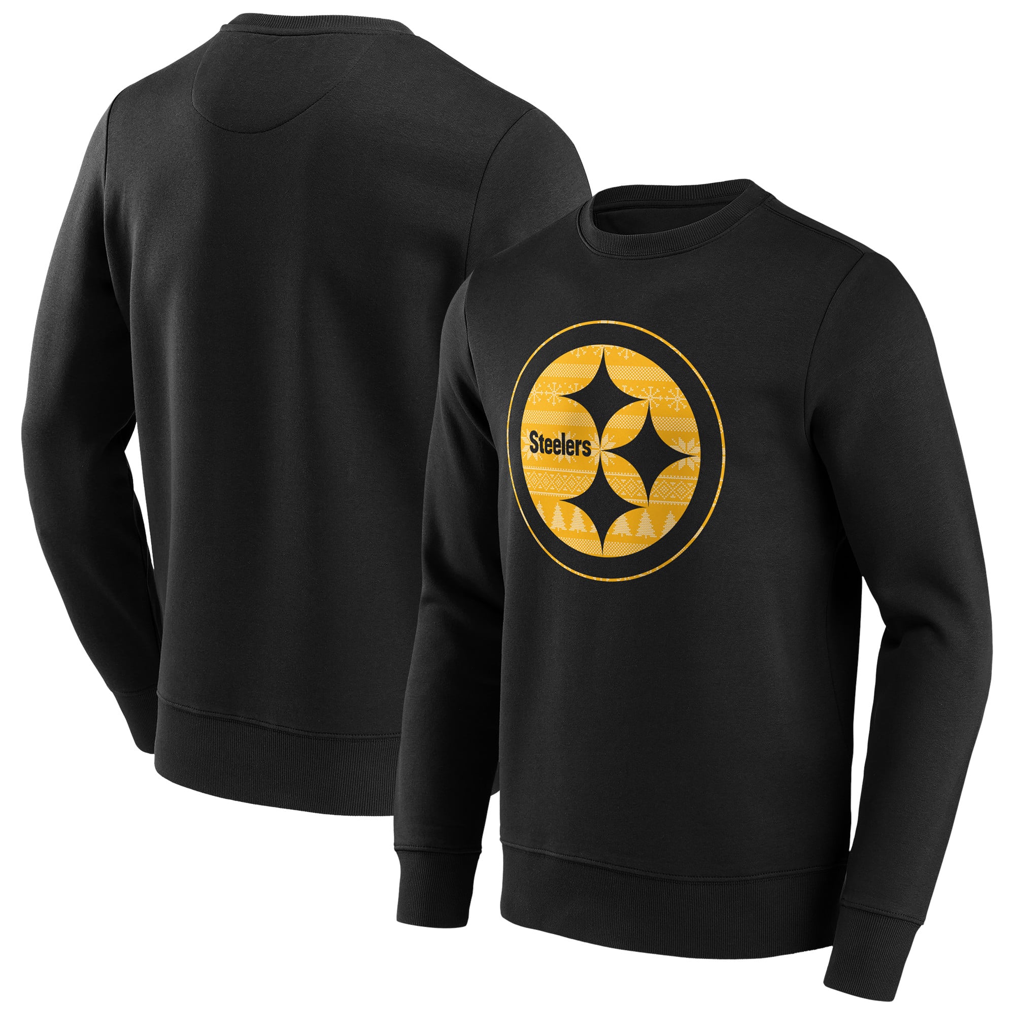 Felpa girocollo con grafica Pittsburgh Steelers Christmas Jumper - Uomo
