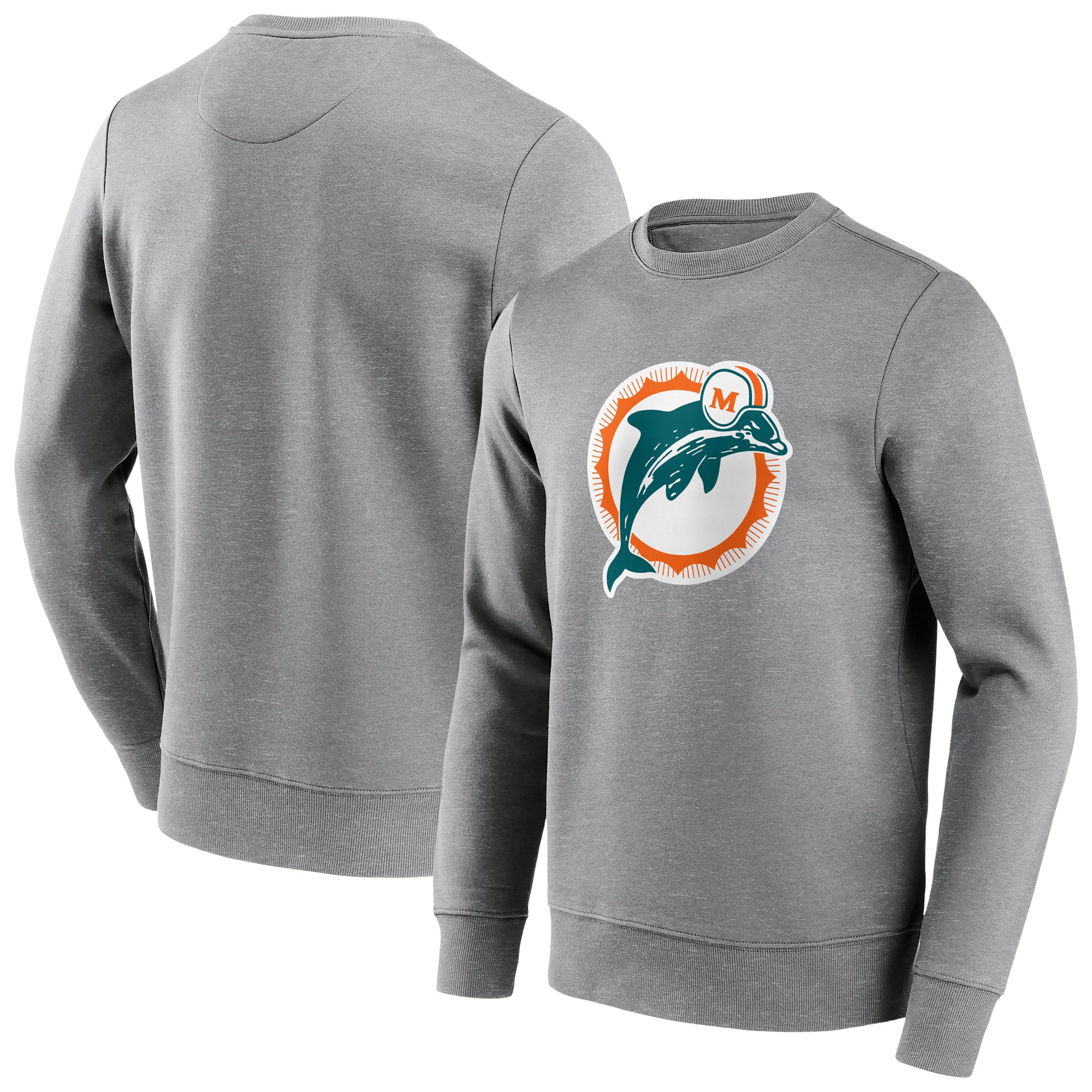 Sweat-shirt ras du cou à logo classique Miami Dolphins - Homme
